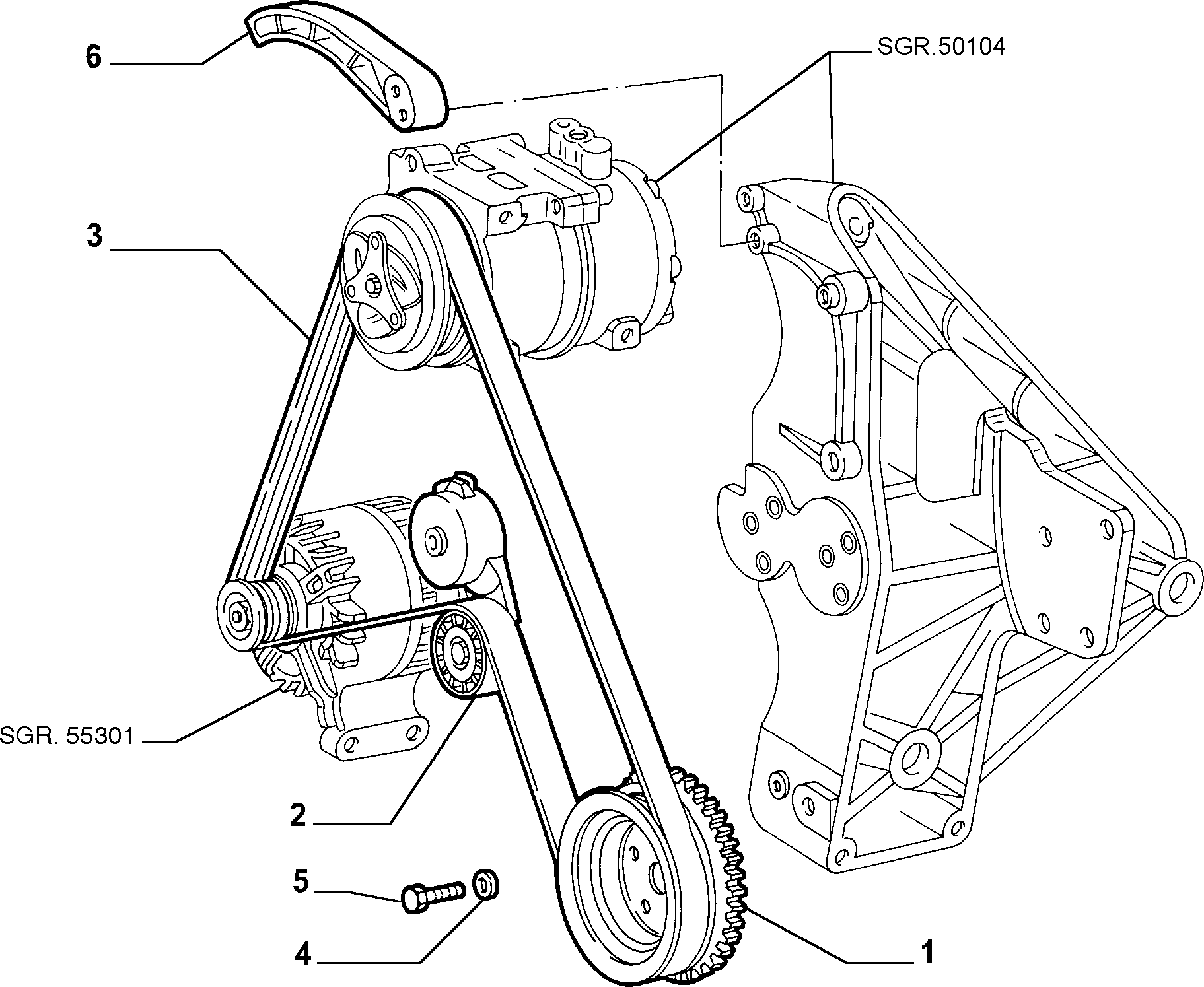 FIAT 71753672 - Cinghia Poly-V www.autoricambit.com