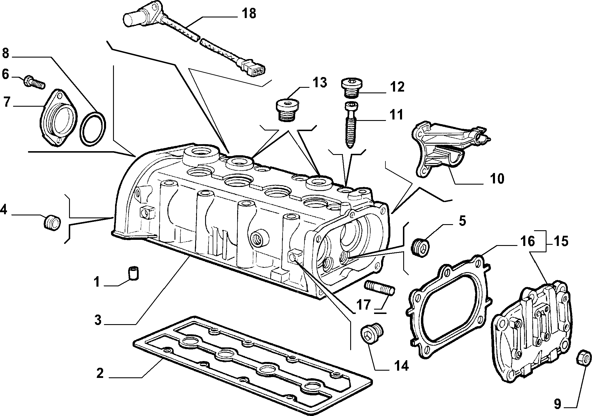 Jeep 55194045 - Guarnizione, Copritestata www.autoricambit.com