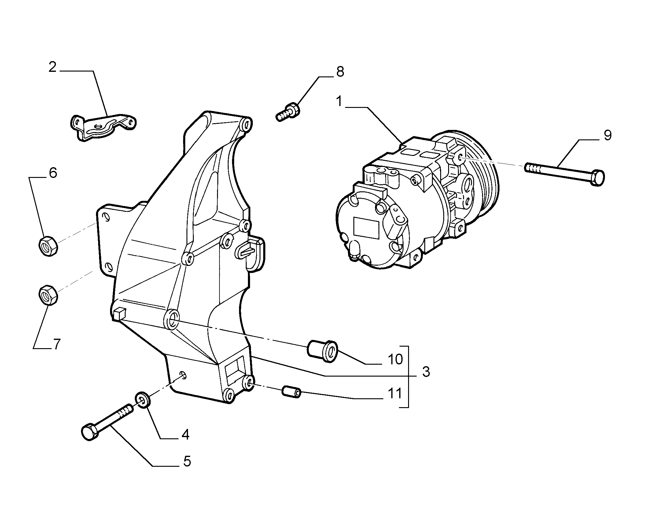 Lancia 55194880 - Compressore, Climatizzatore www.autoricambit.com