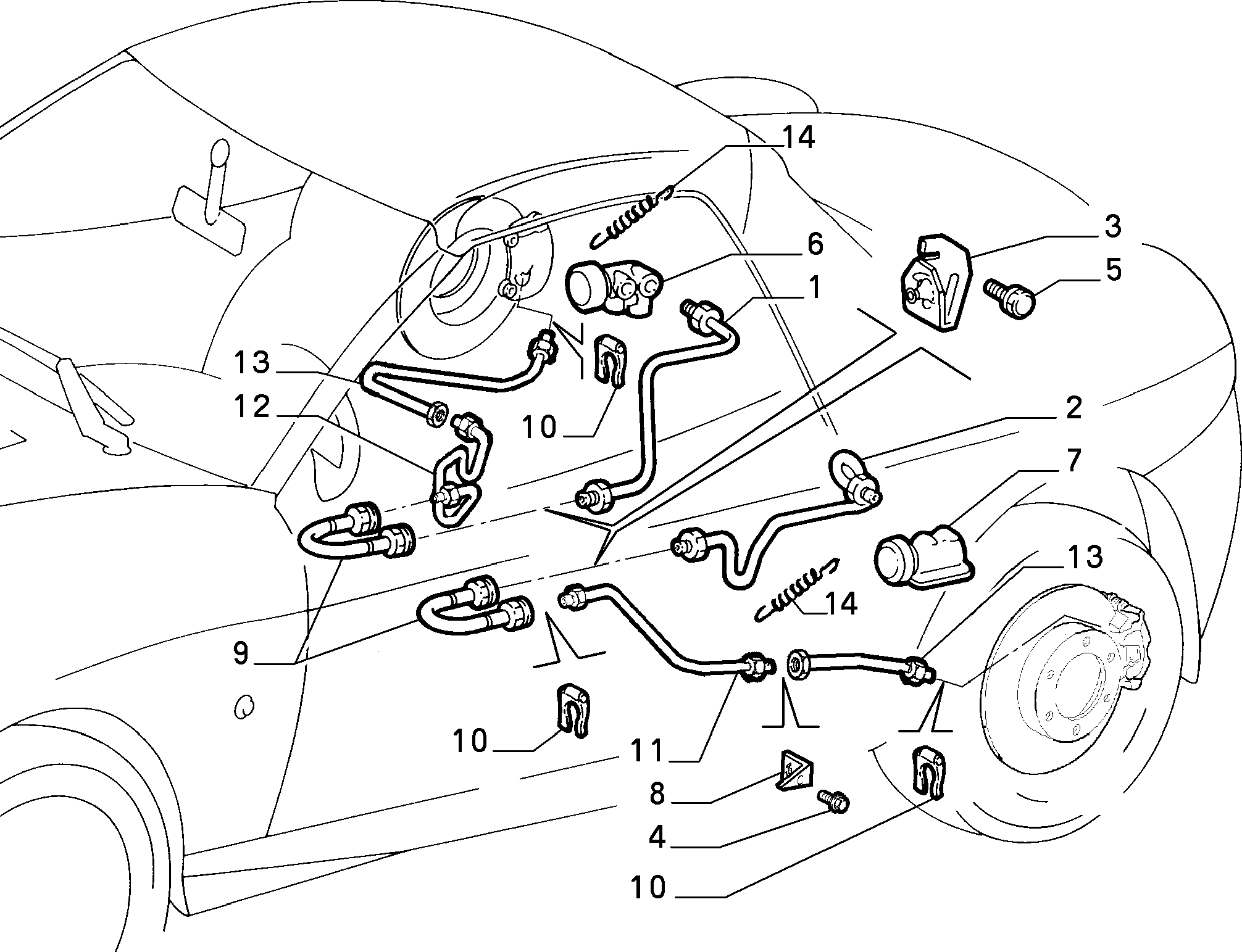 FIAT 7603330 - Flessibile del freno www.autoricambit.com