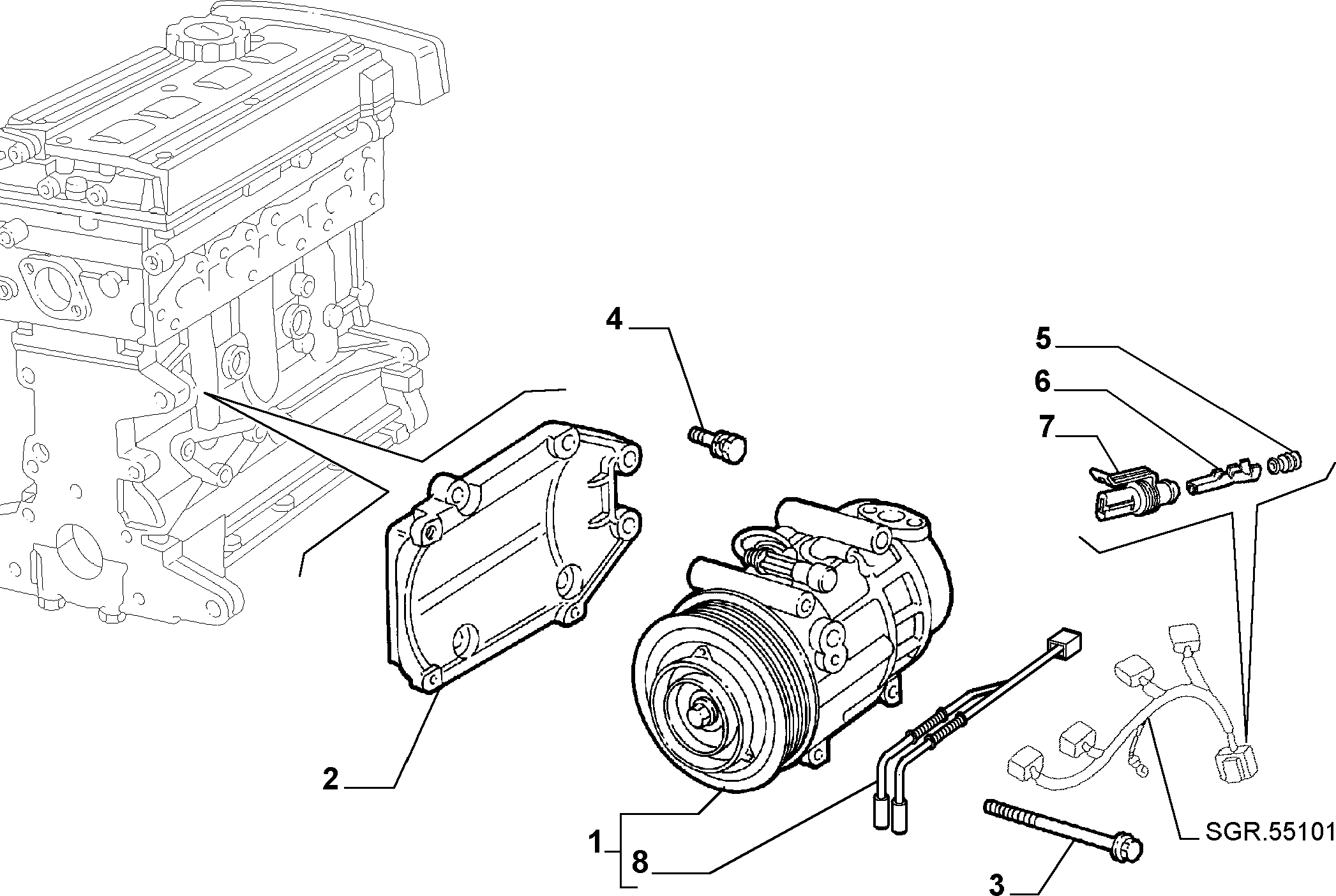 Alfa Romeo 46786262 - Compressore, Climatizzatore www.autoricambit.com