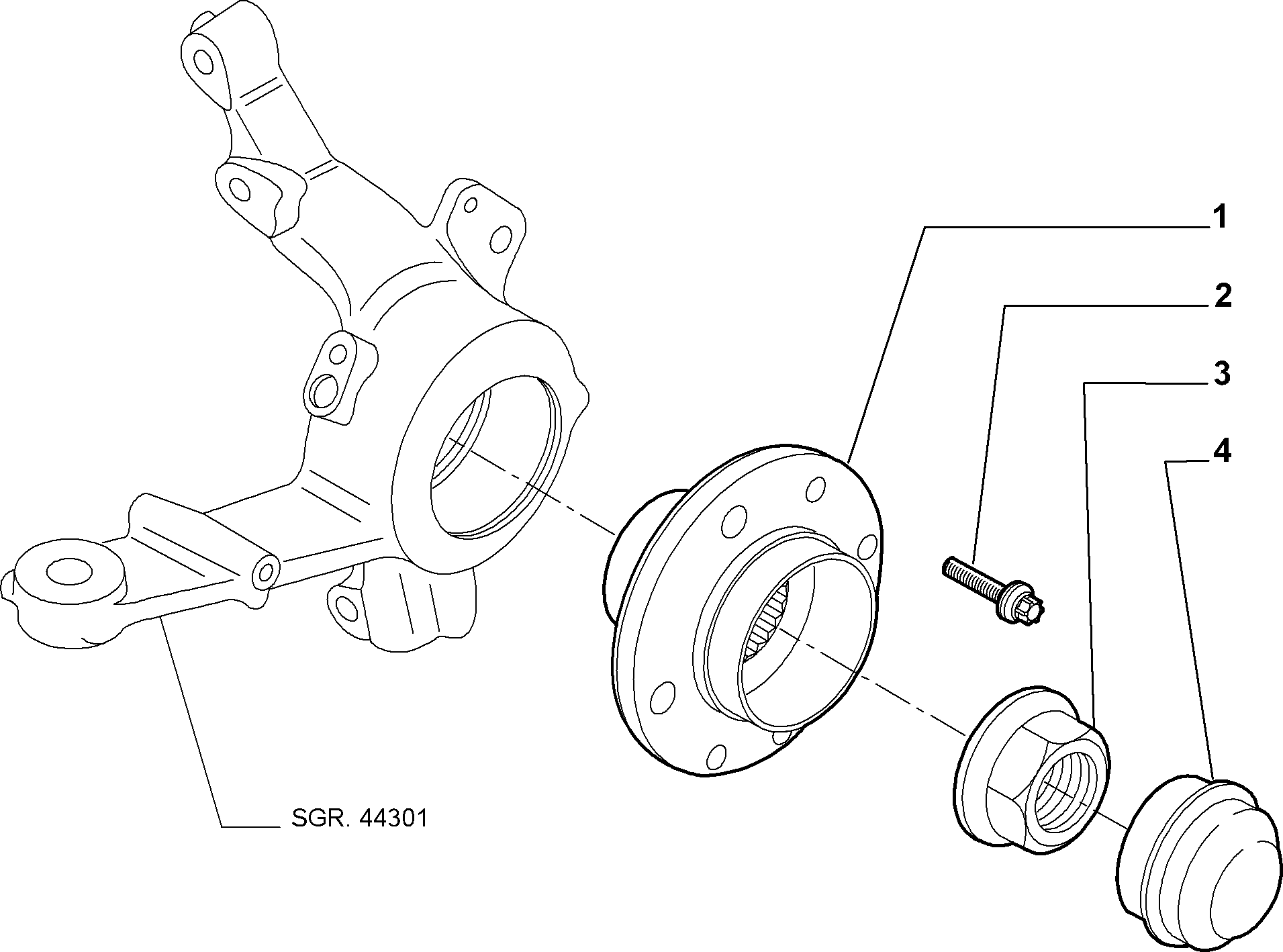 FIAT 51704383 - Kit cuscinetto ruota www.autoricambit.com