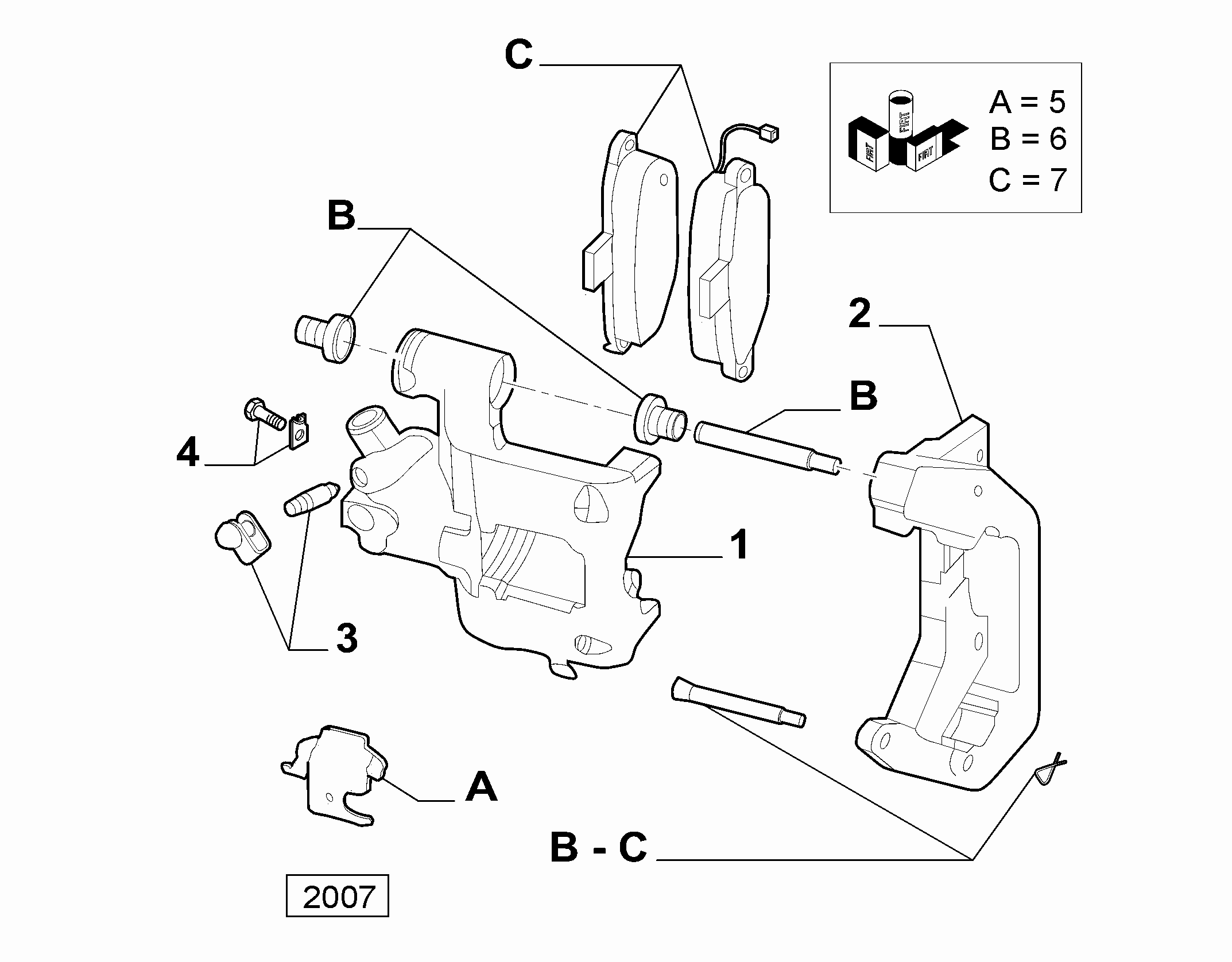 Lancia 77365862 - Pinza freno www.autoricambit.com