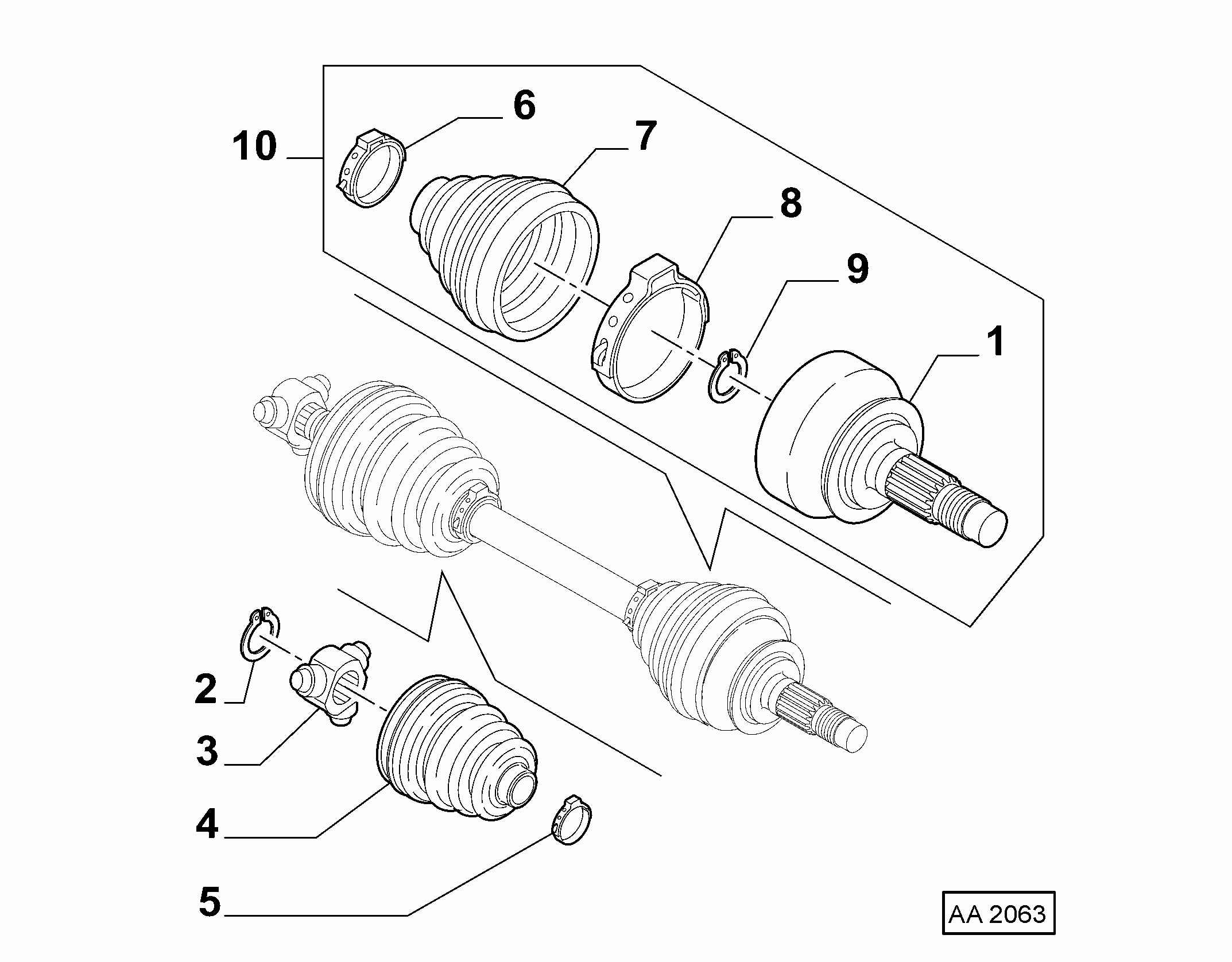 FIAT 46308327 - Tripode, Semiasse www.autoricambit.com