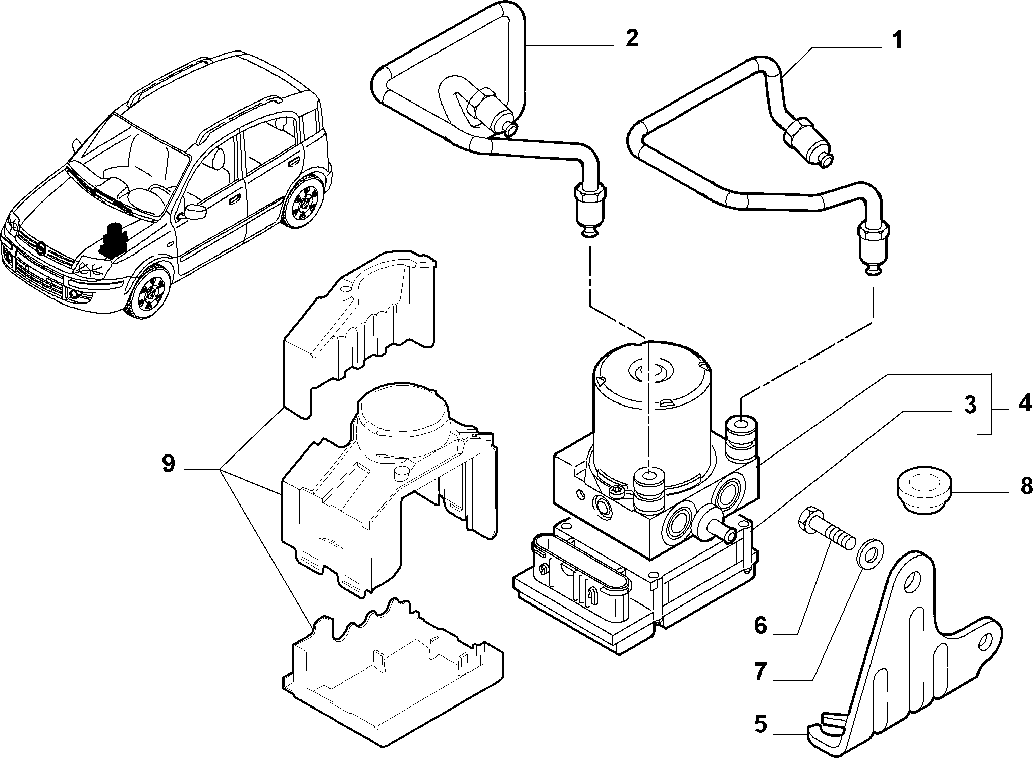 FIAT 71748842 - Kit centralina www.autoricambit.com