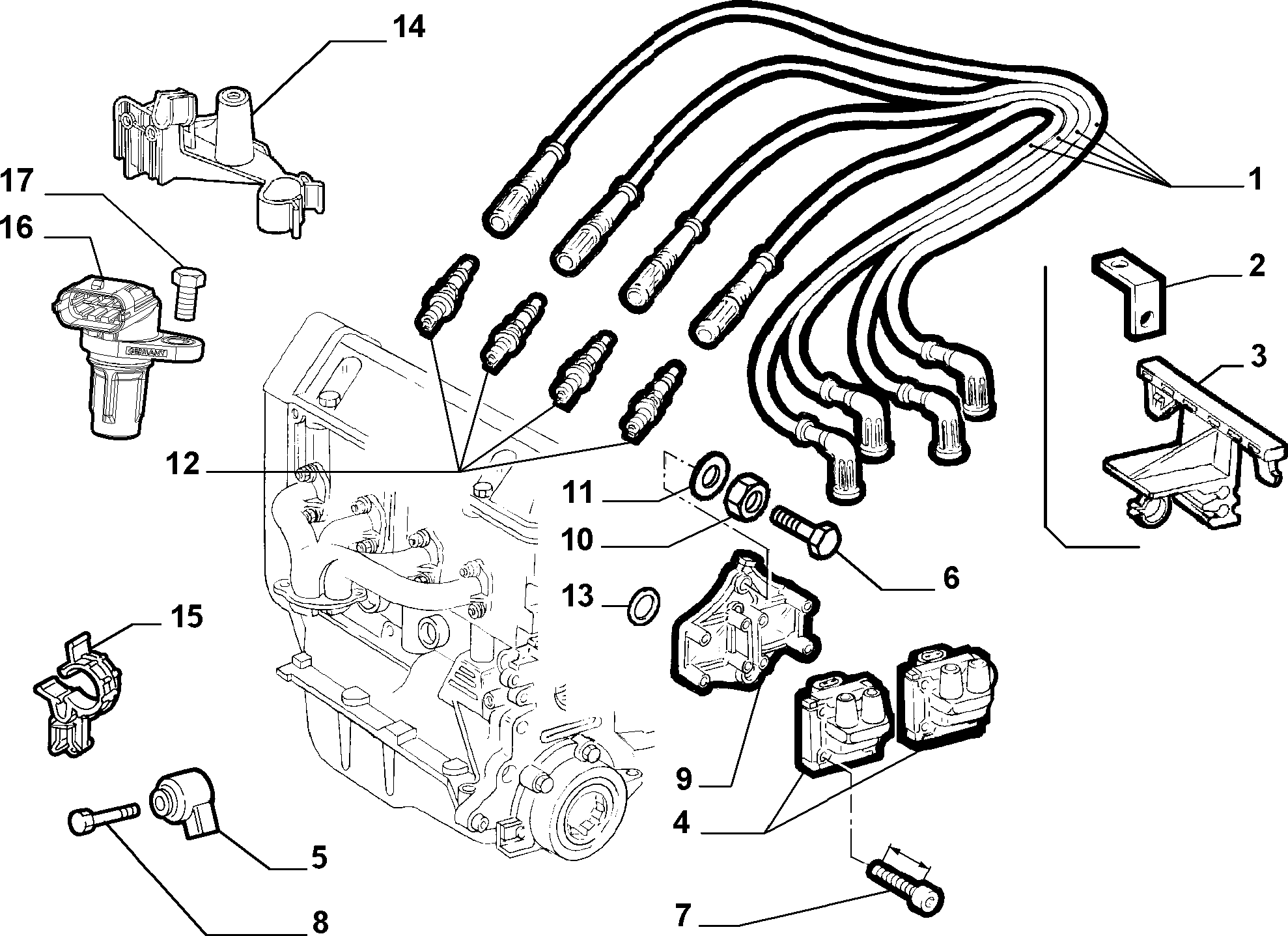 Lancia 46798367 - Generatore di impulsi, Albero a gomiti www.autoricambit.com