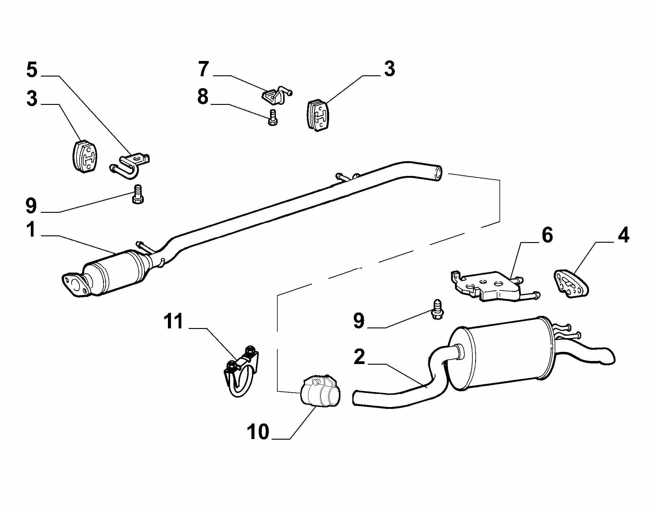 Abarth 46757983 - Connettore tubi, Imp. gas scarico www.autoricambit.com