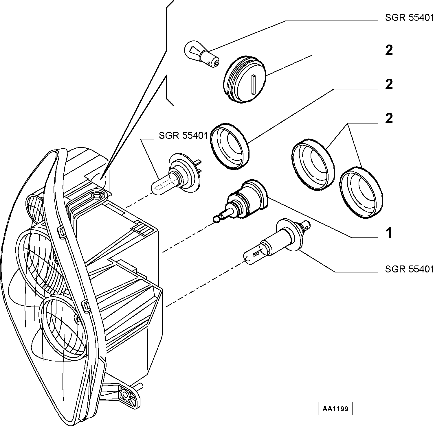 FIAT 9948336 - Regolatore, Correzione assetto fari www.autoricambit.com