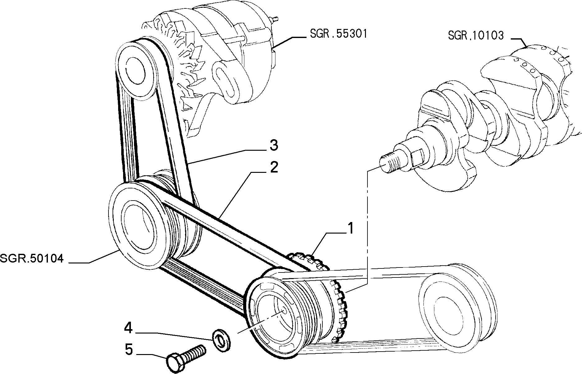 ISUZU 4651-7851 - Cinghia Poly-V www.autoricambit.com