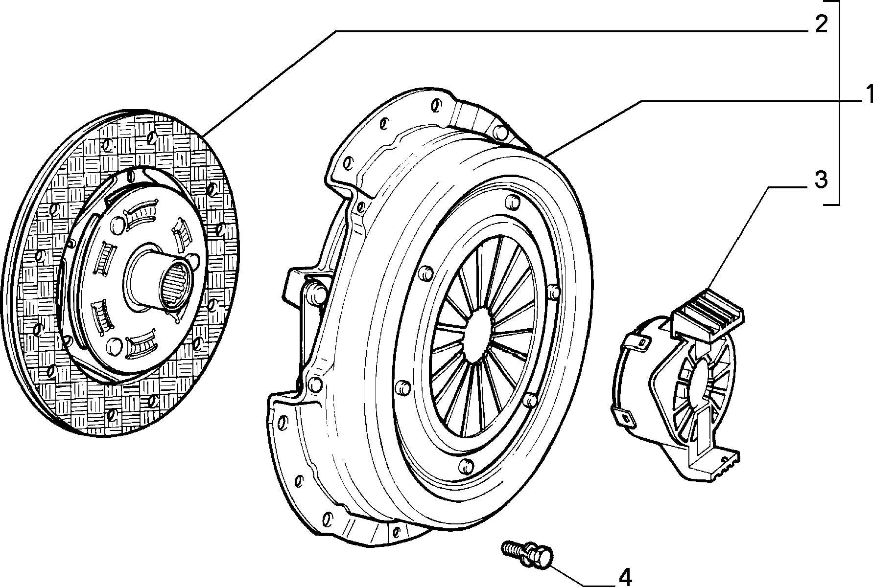 FIAT 71752228 - Kit frizione www.autoricambit.com