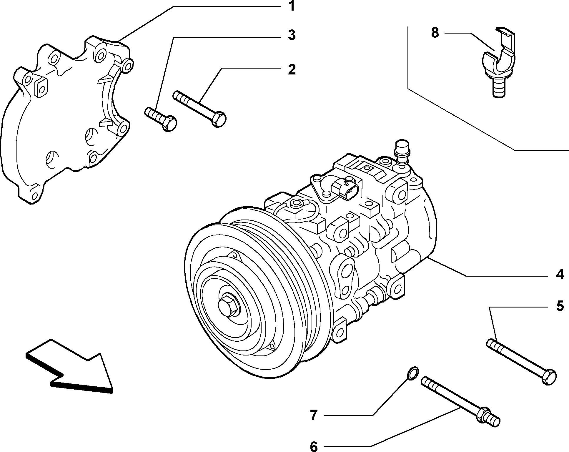 FIAT 60630739 - Compressore, Climatizzatore www.autoricambit.com