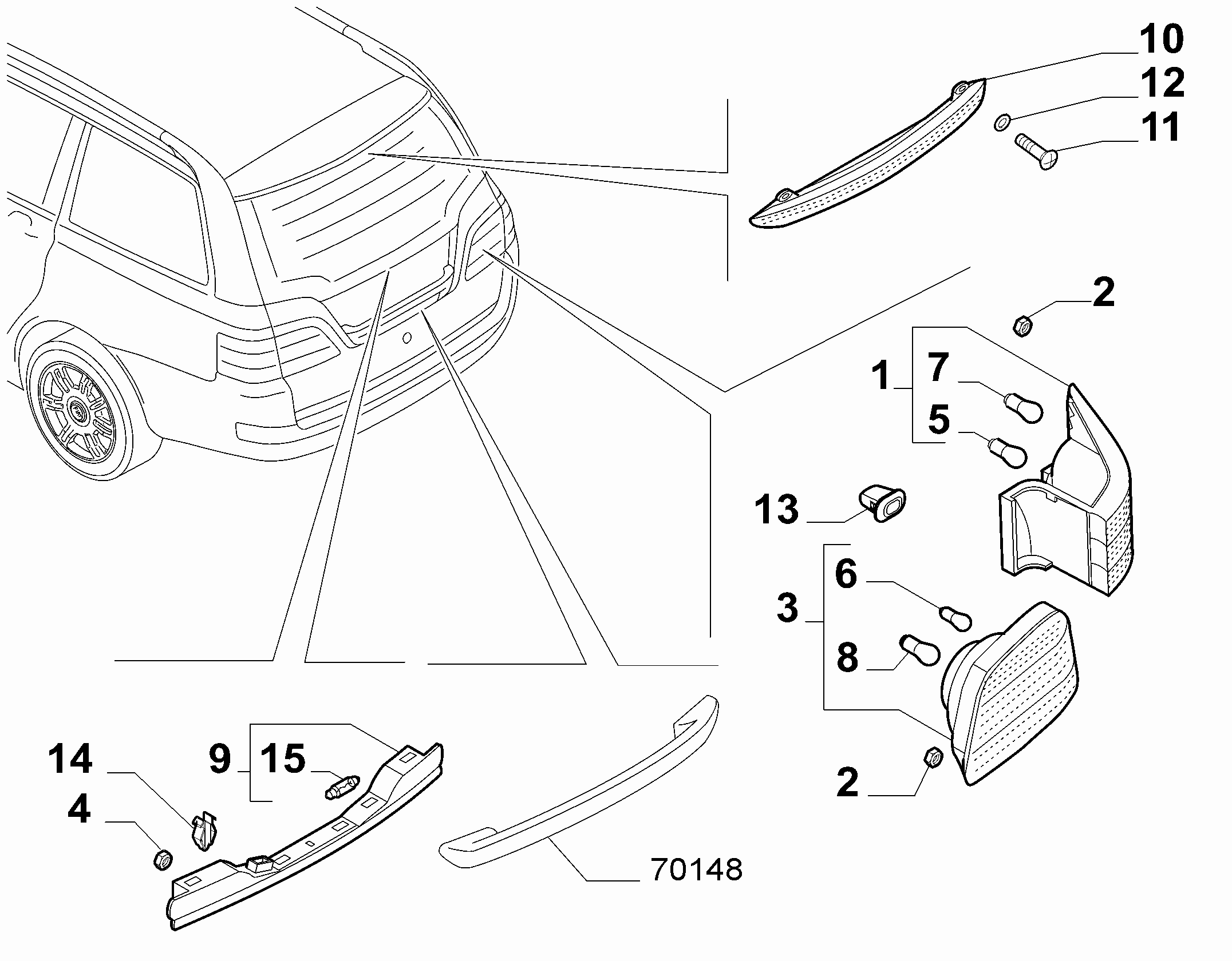 FIAT 51717943 - Luce posteriore www.autoricambit.com