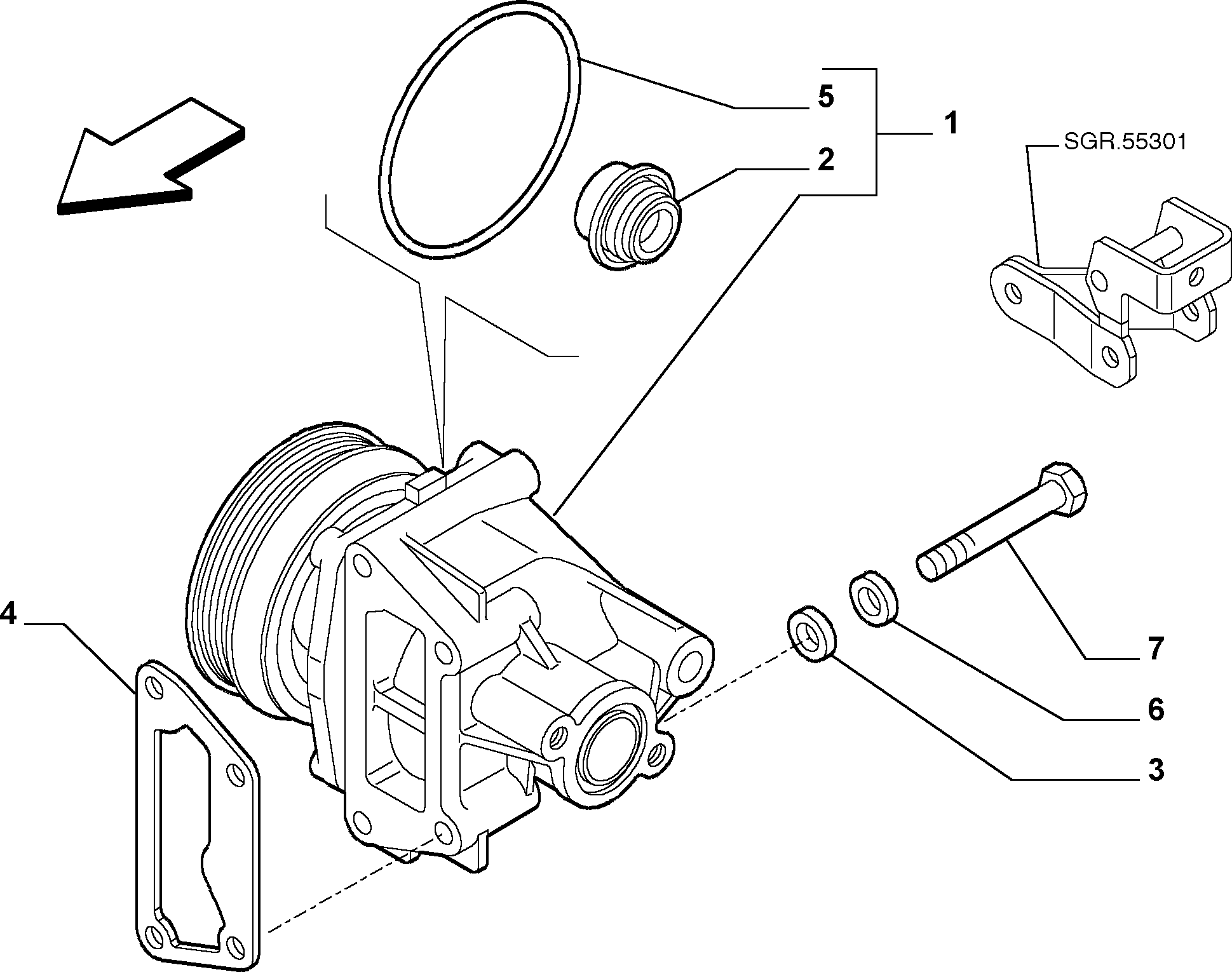 Alfarome/Fiat/Lanci 46444355 - Pompa acqua www.autoricambit.com