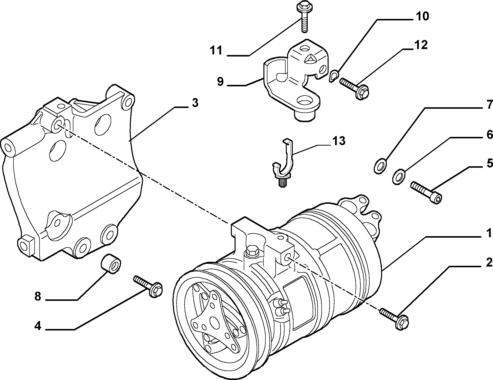 Lancia 46809223 - Compressore, Climatizzatore www.autoricambit.com