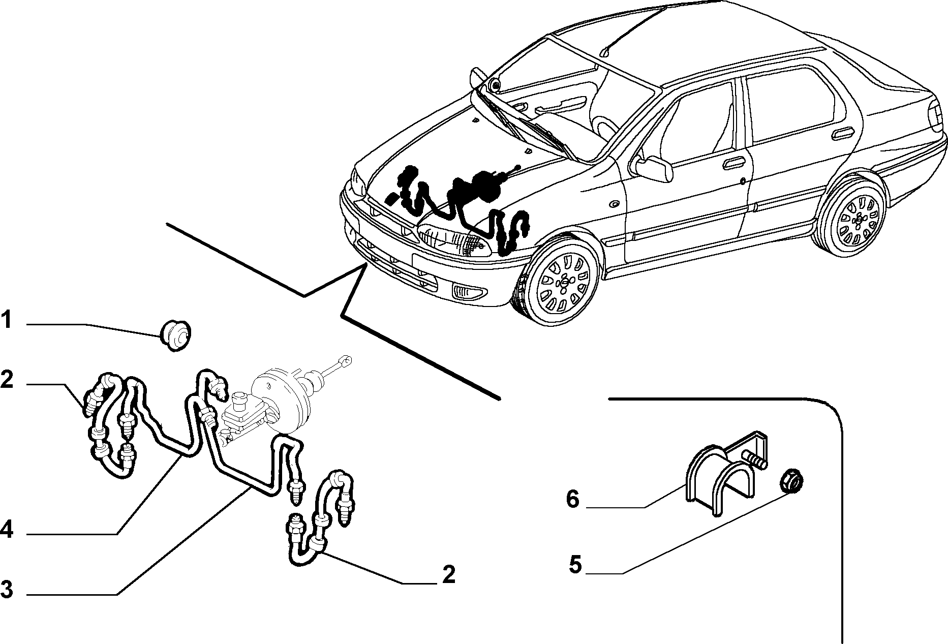 FIAT 51927866 - Flessibile del freno www.autoricambit.com