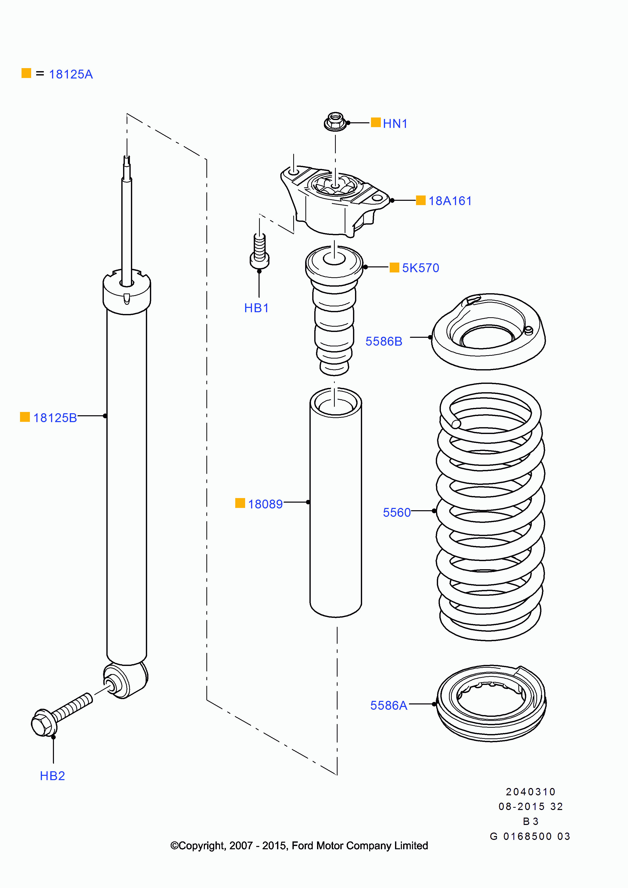 FORD 1365901 - Molla autotelaio www.autoricambit.com