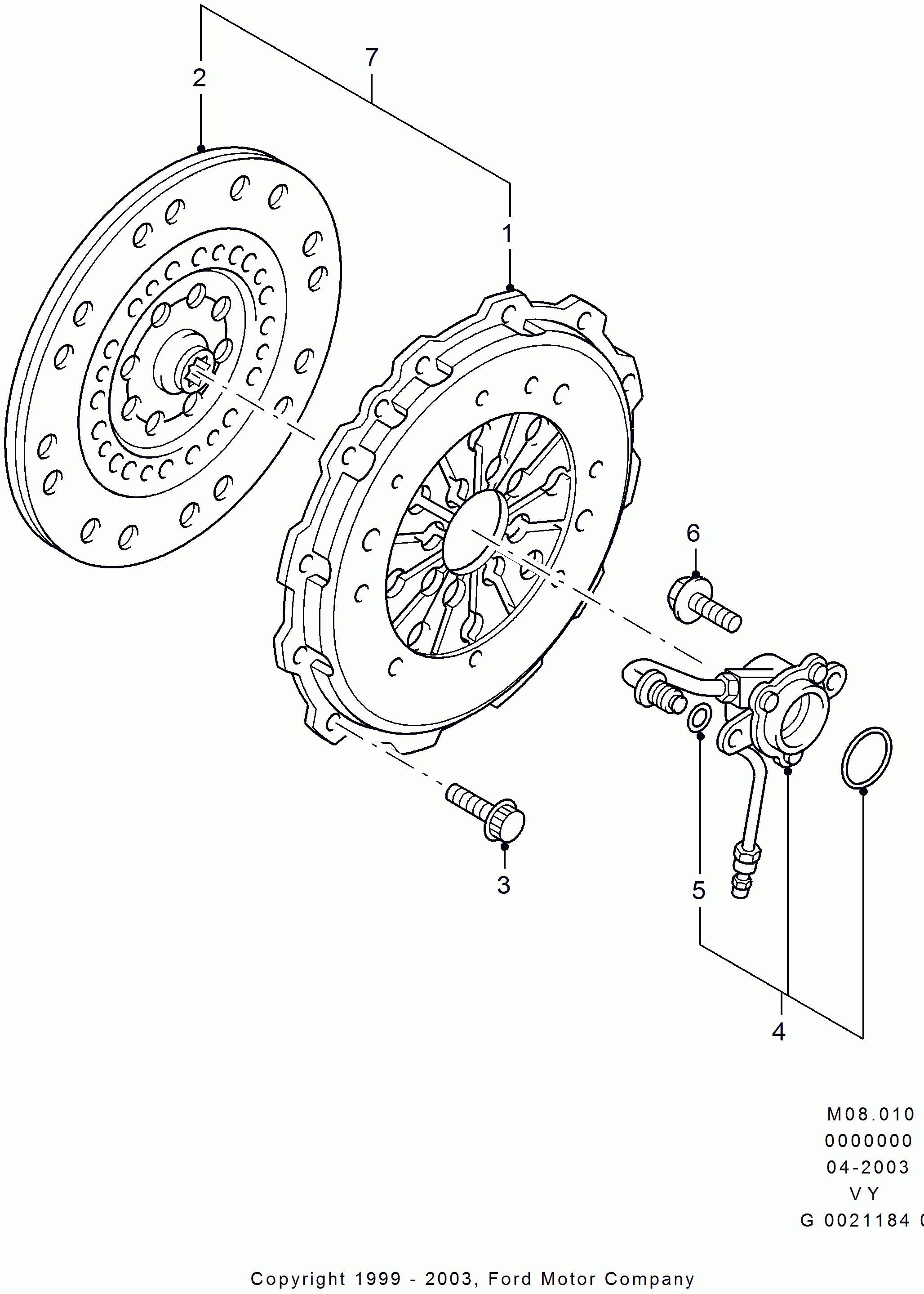 FORD 1131841 - Spingidisco frizione www.autoricambit.com