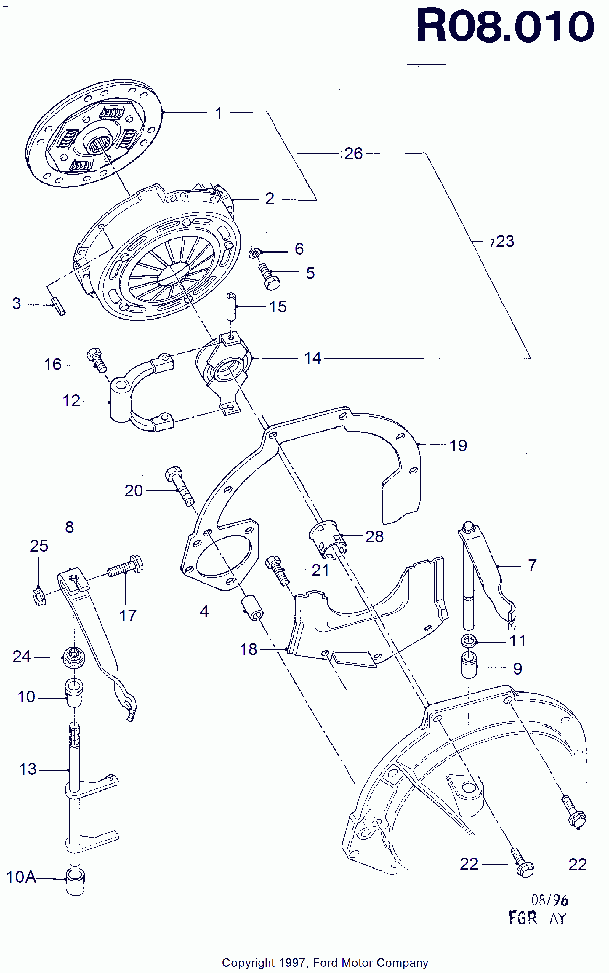 FORD 1 113 744 - Kit frizione www.autoricambit.com