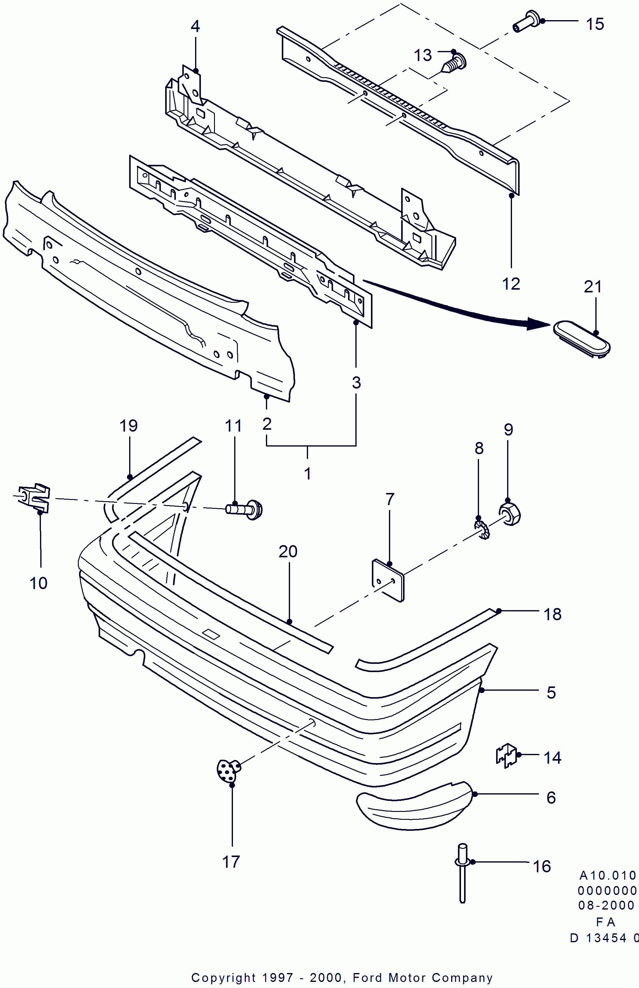 FORD 7333515 - Paraurti www.autoricambit.com