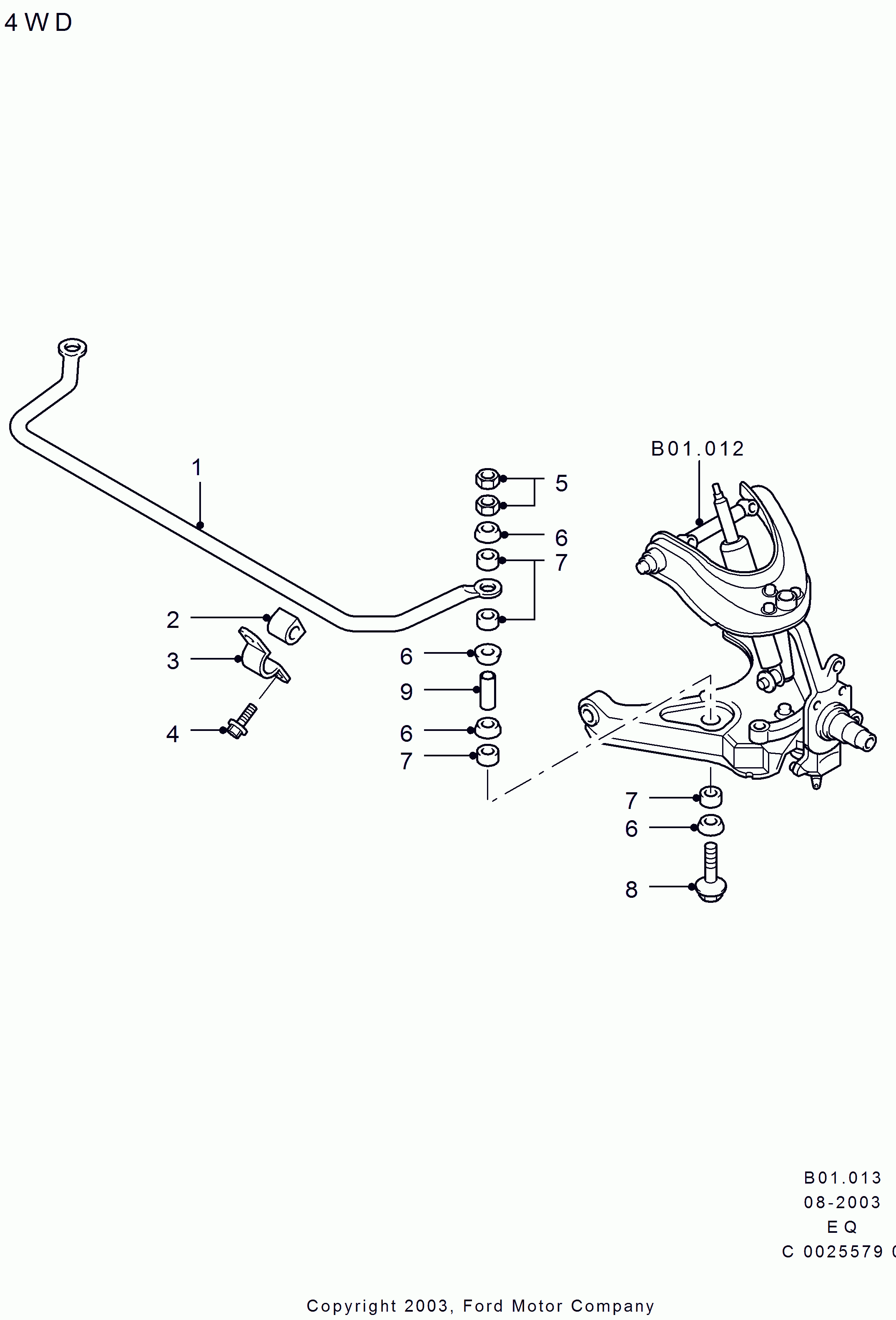 FORD 3 951 303 - Asta/Puntone, Stabilizzatore www.autoricambit.com