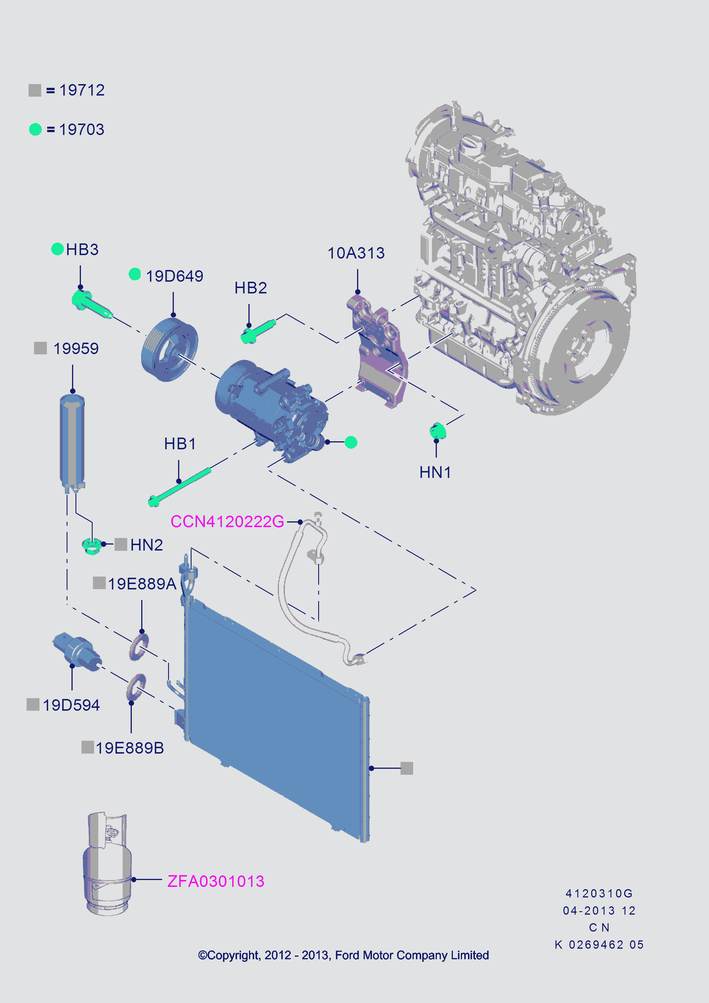 FORD 1906935 - Compressore, Climatizzatore www.autoricambit.com