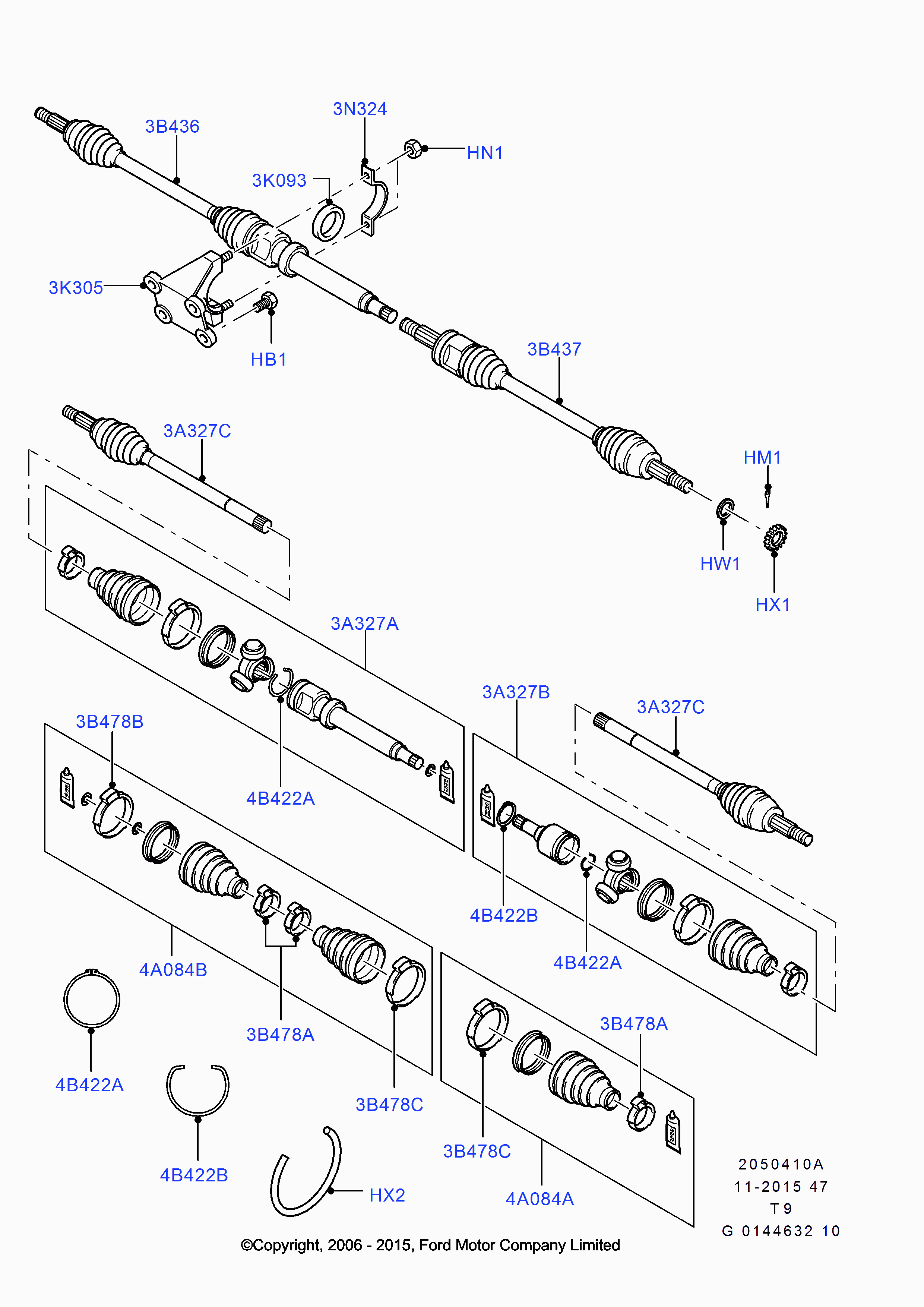 FORD 1514347 - Cuffia, Semiasse www.autoricambit.com