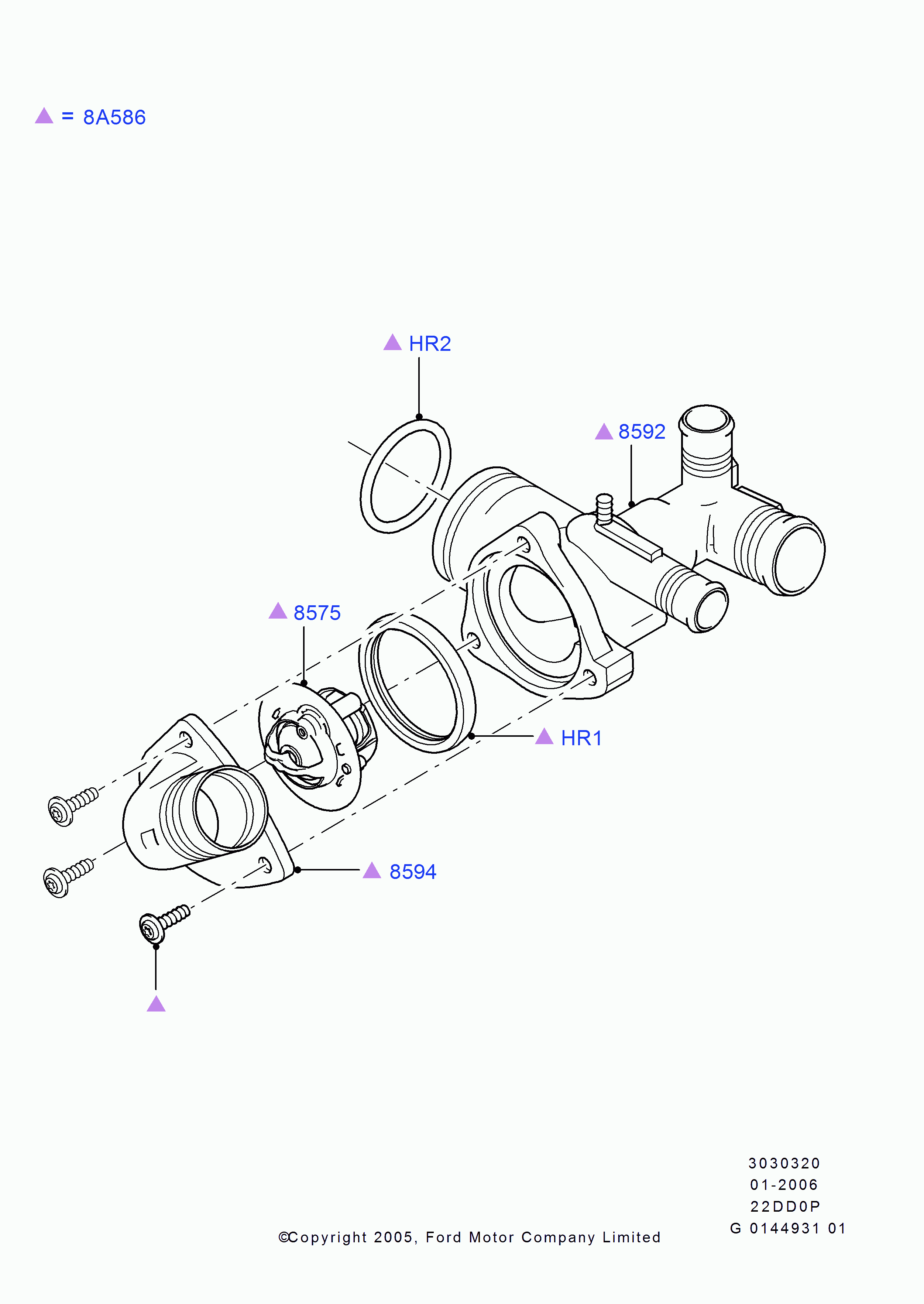 FORD 1372334 - Termostato, Refrigerante www.autoricambit.com