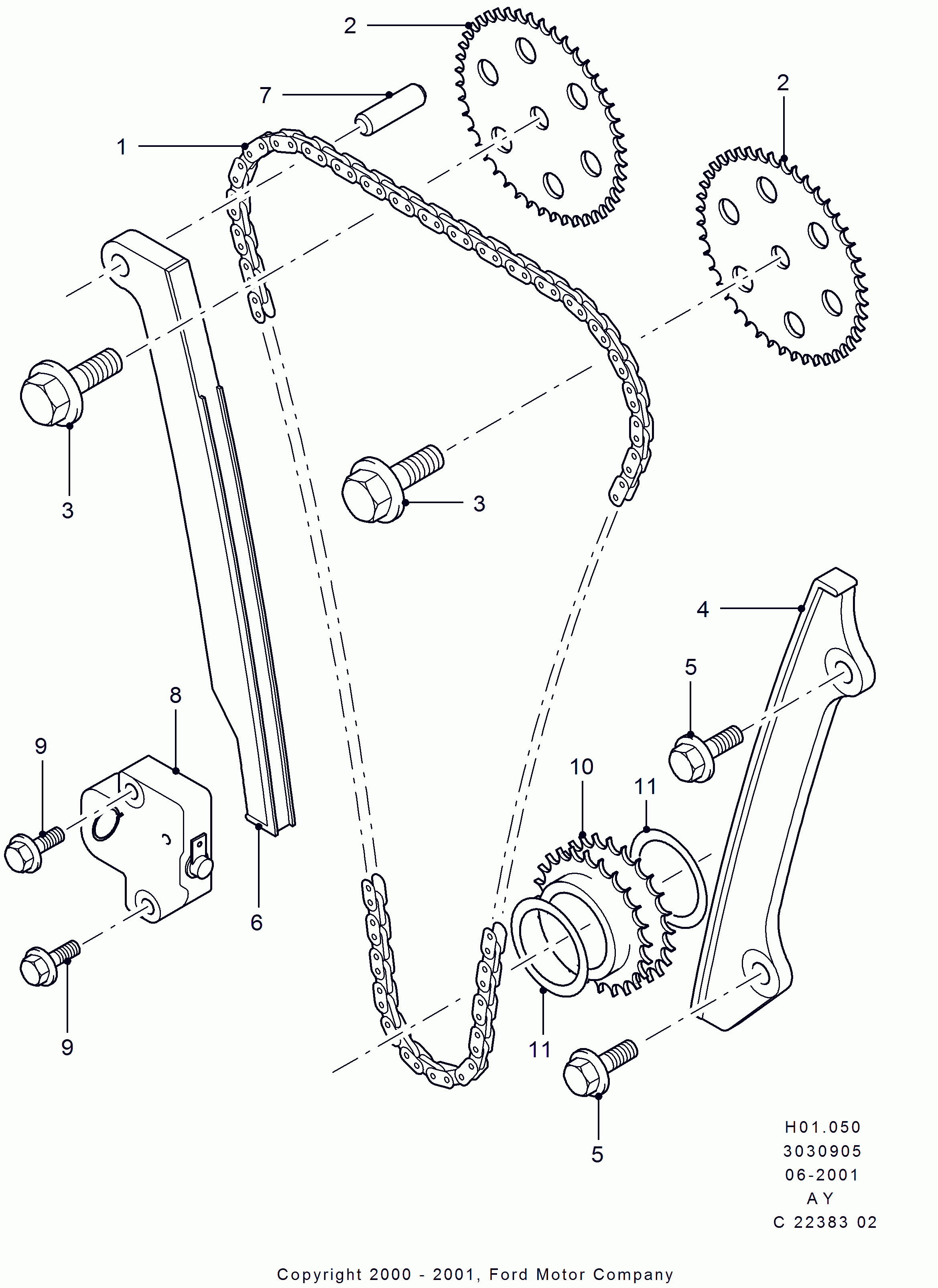 FORD 1119869 - Kit catena distribuzione www.autoricambit.com