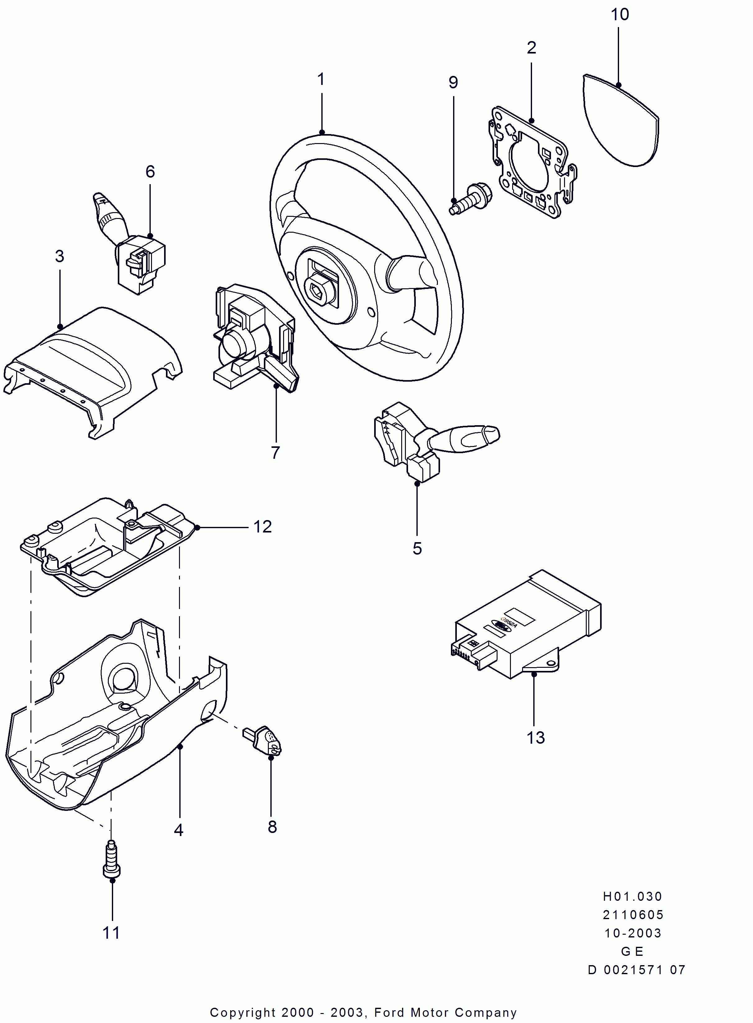 FORD 1150716 - Leva devio guida www.autoricambit.com