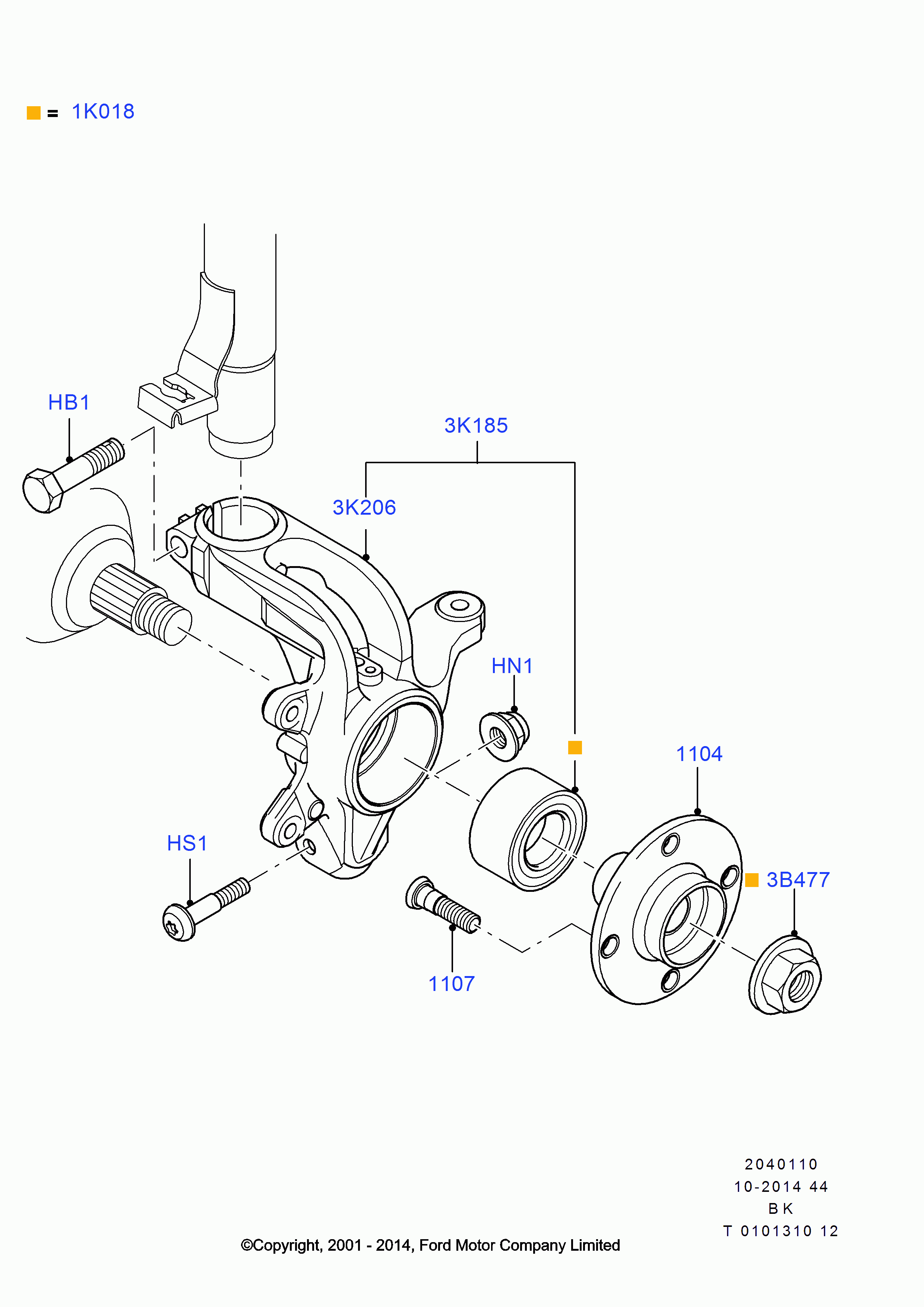 FORD 1201569 - Kit cuscinetto ruota www.autoricambit.com