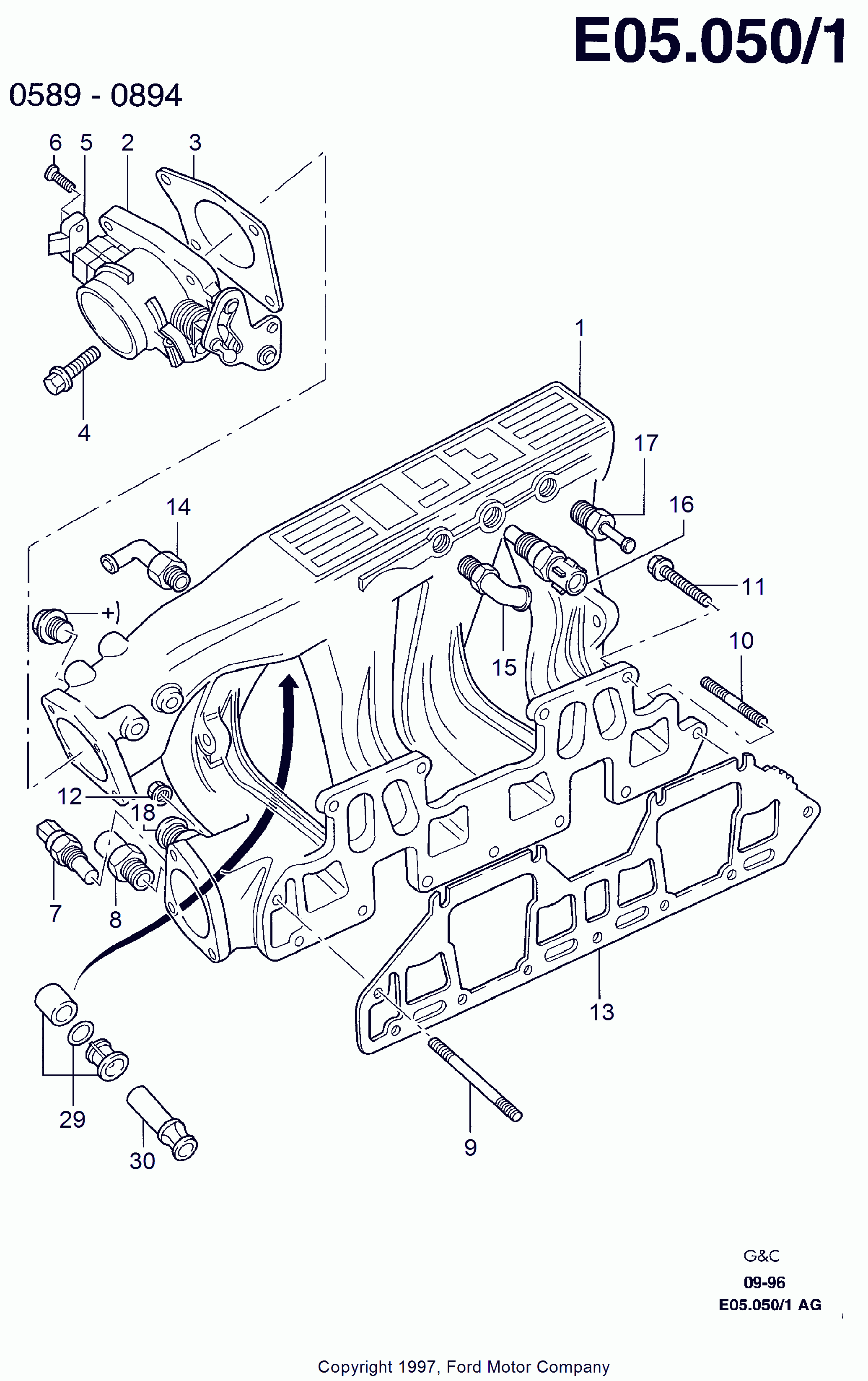 FORD 1 657 685 - Sensore, Temperatura refrigerante www.autoricambit.com