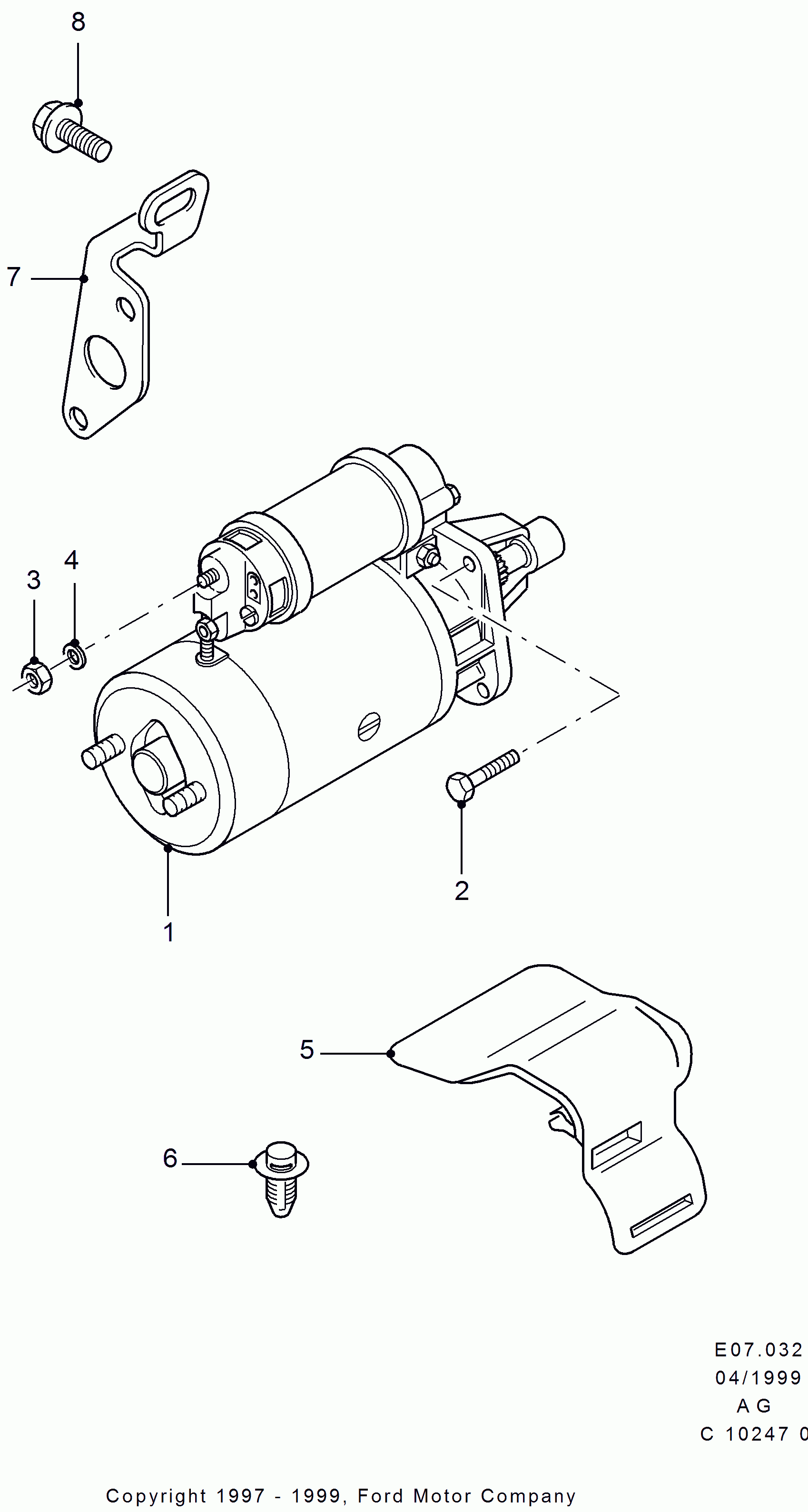 FORD 1416227 - Motorino d'avviamento www.autoricambit.com