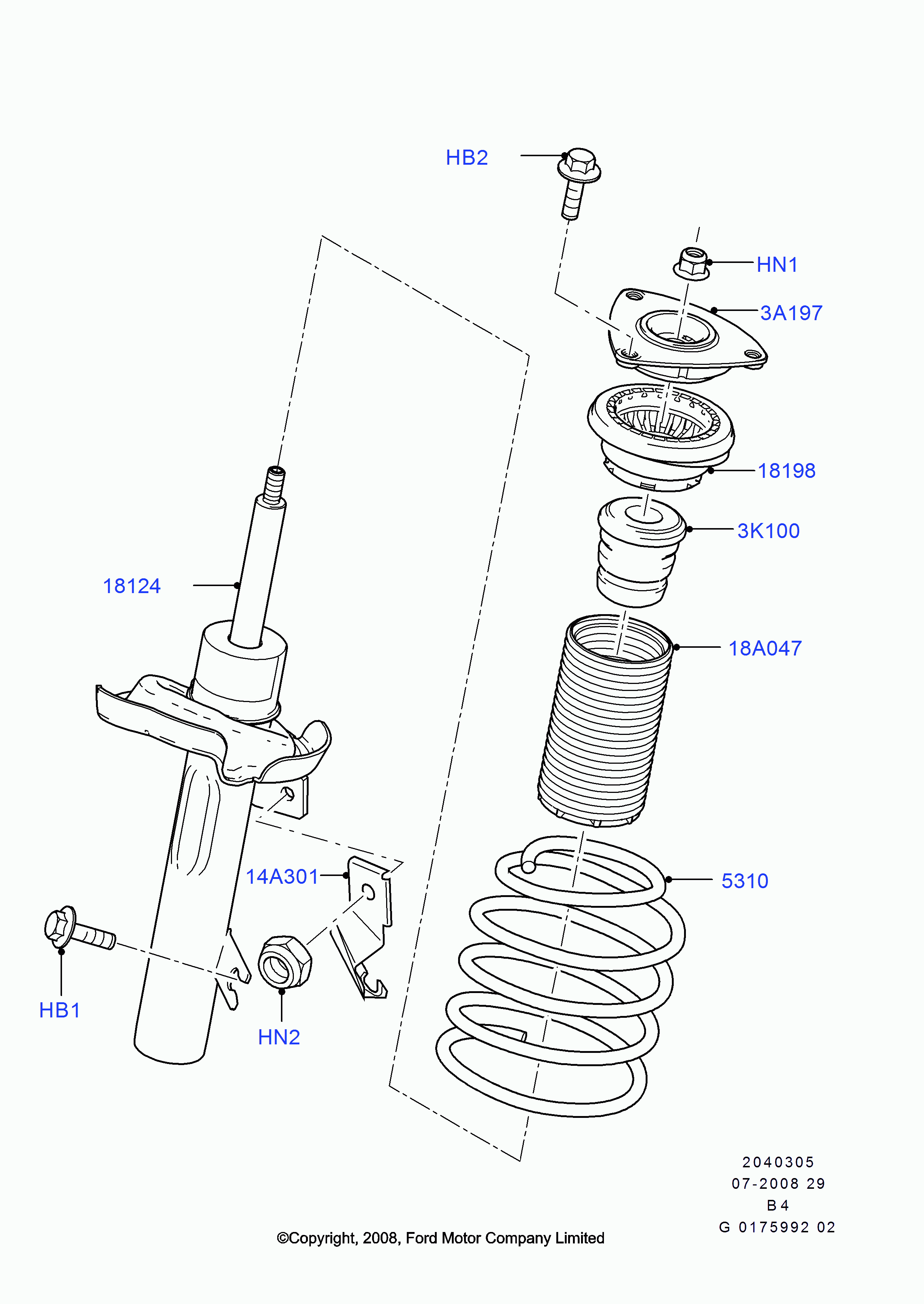 FORD 1570032 - Ammortizzatore www.autoricambit.com