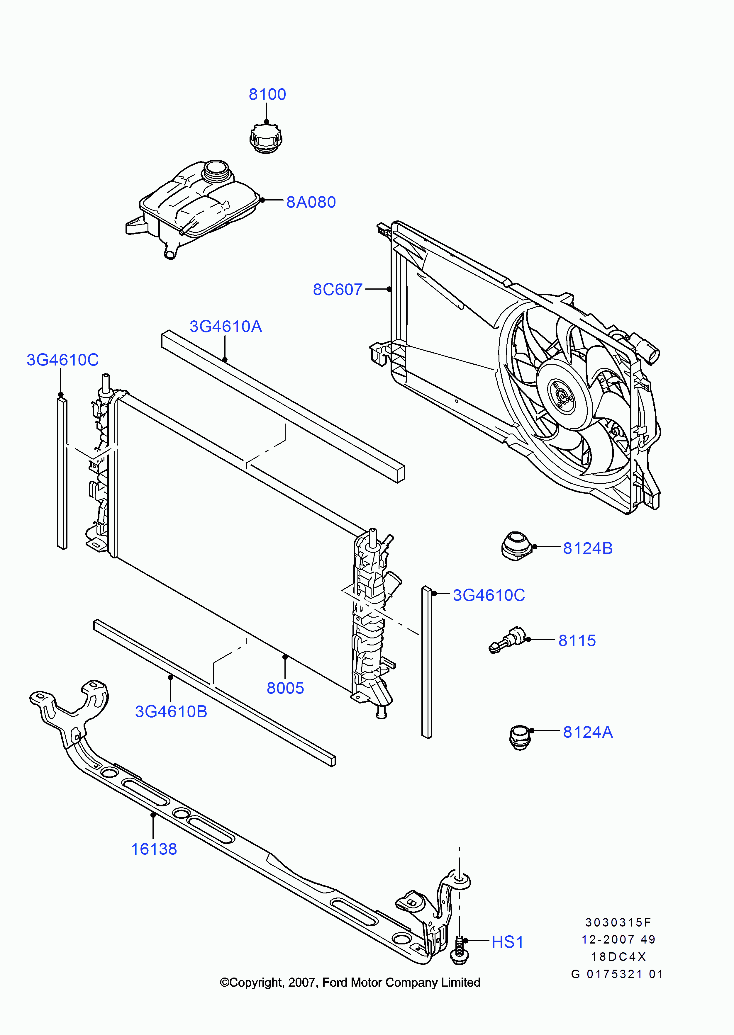 FORD 1425193 - Serbatoio compensazione, Refrigerante www.autoricambit.com