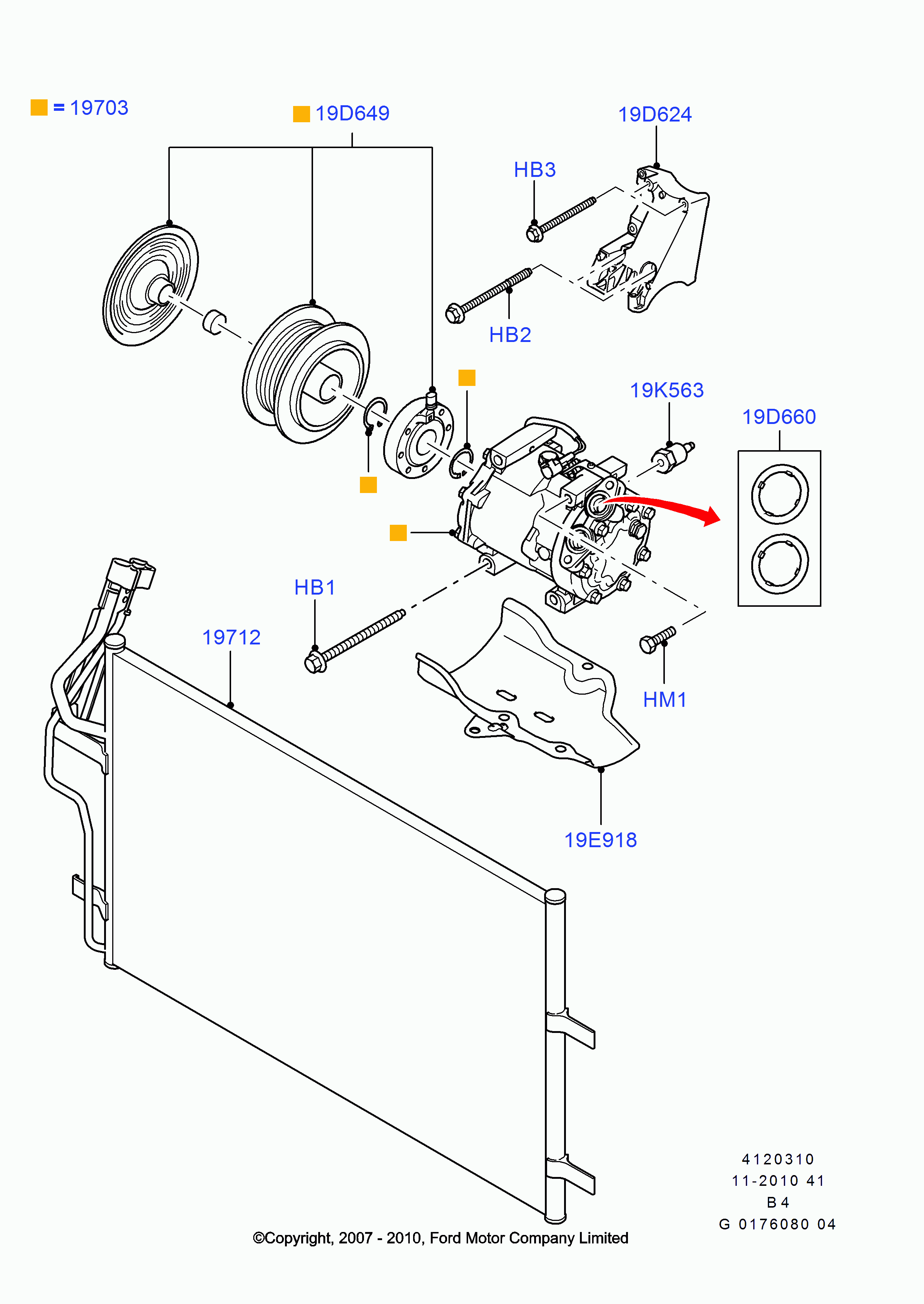 FORD 1 678 412 - Compressore, Climatizzatore www.autoricambit.com