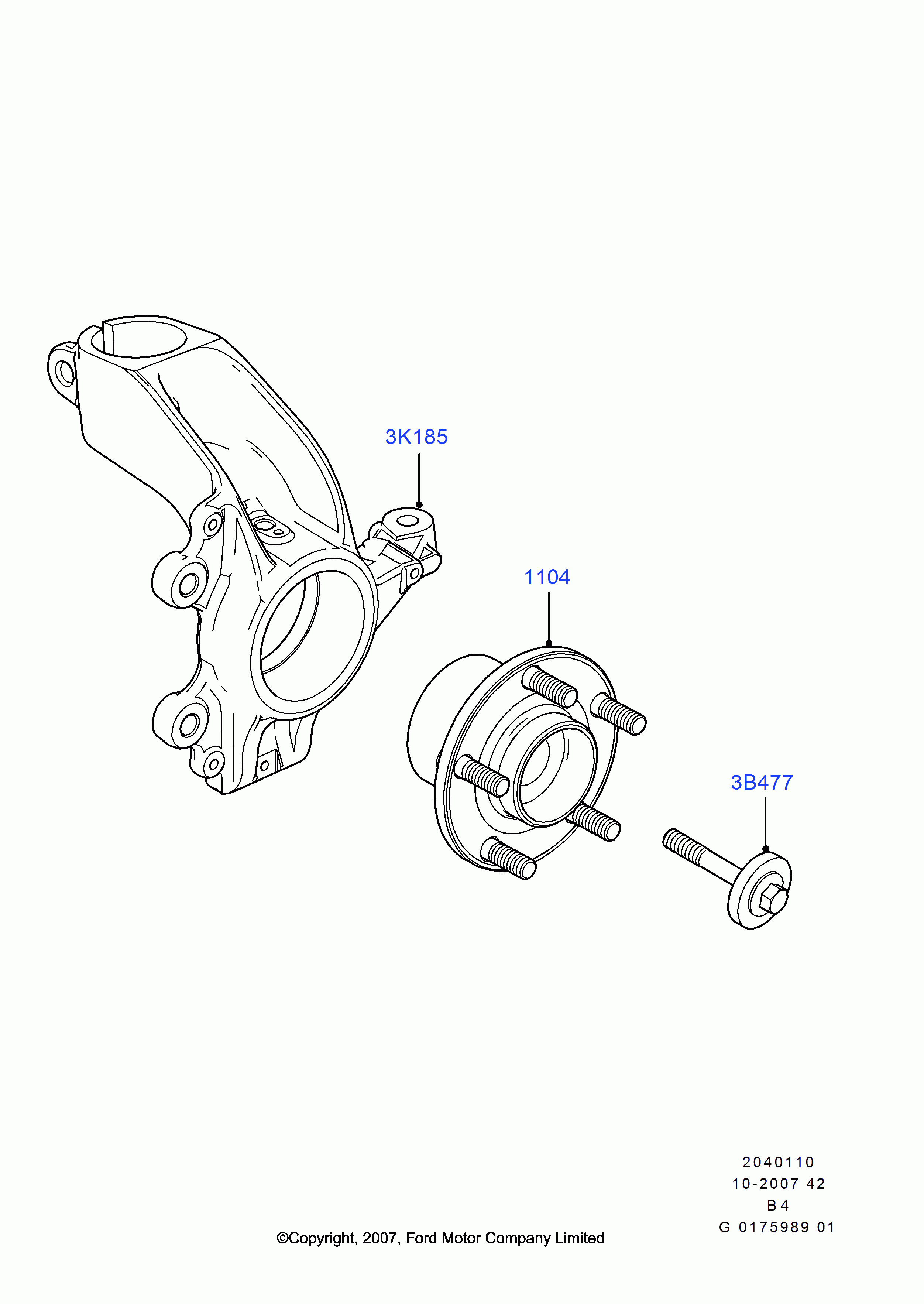 FORD 1471854 - Kit cuscinetto ruota www.autoricambit.com