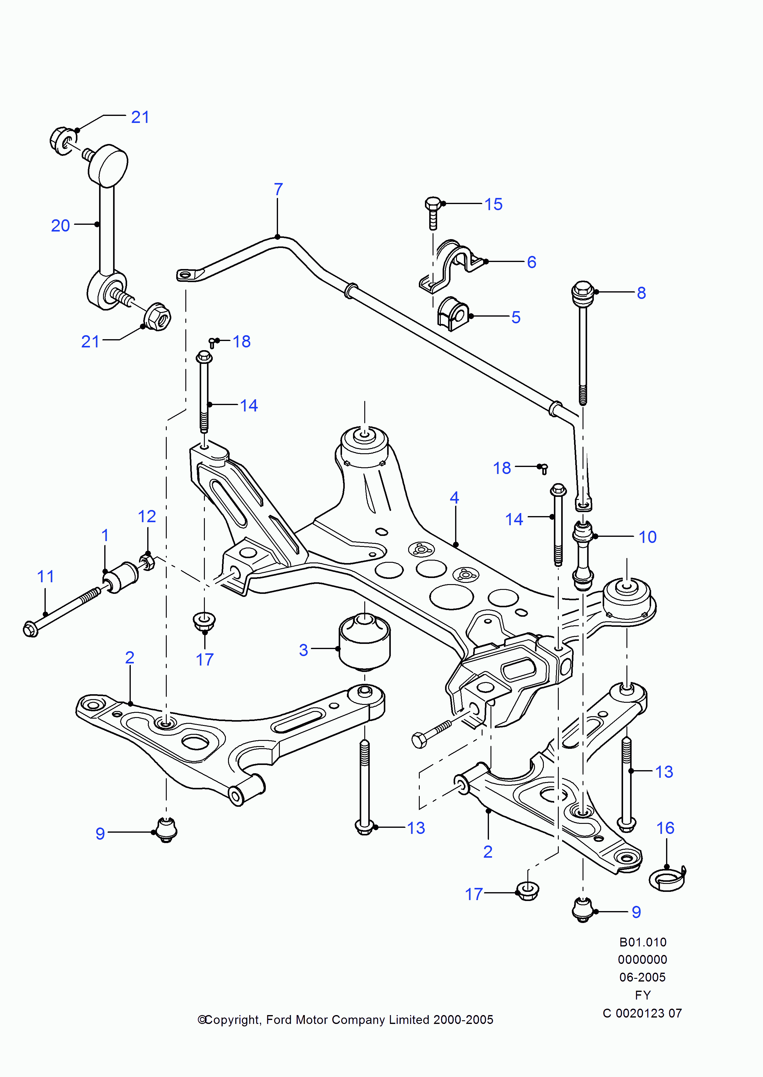 FORD 1495713 - Silent Block, Supporto Braccio Oscillante www.autoricambit.com