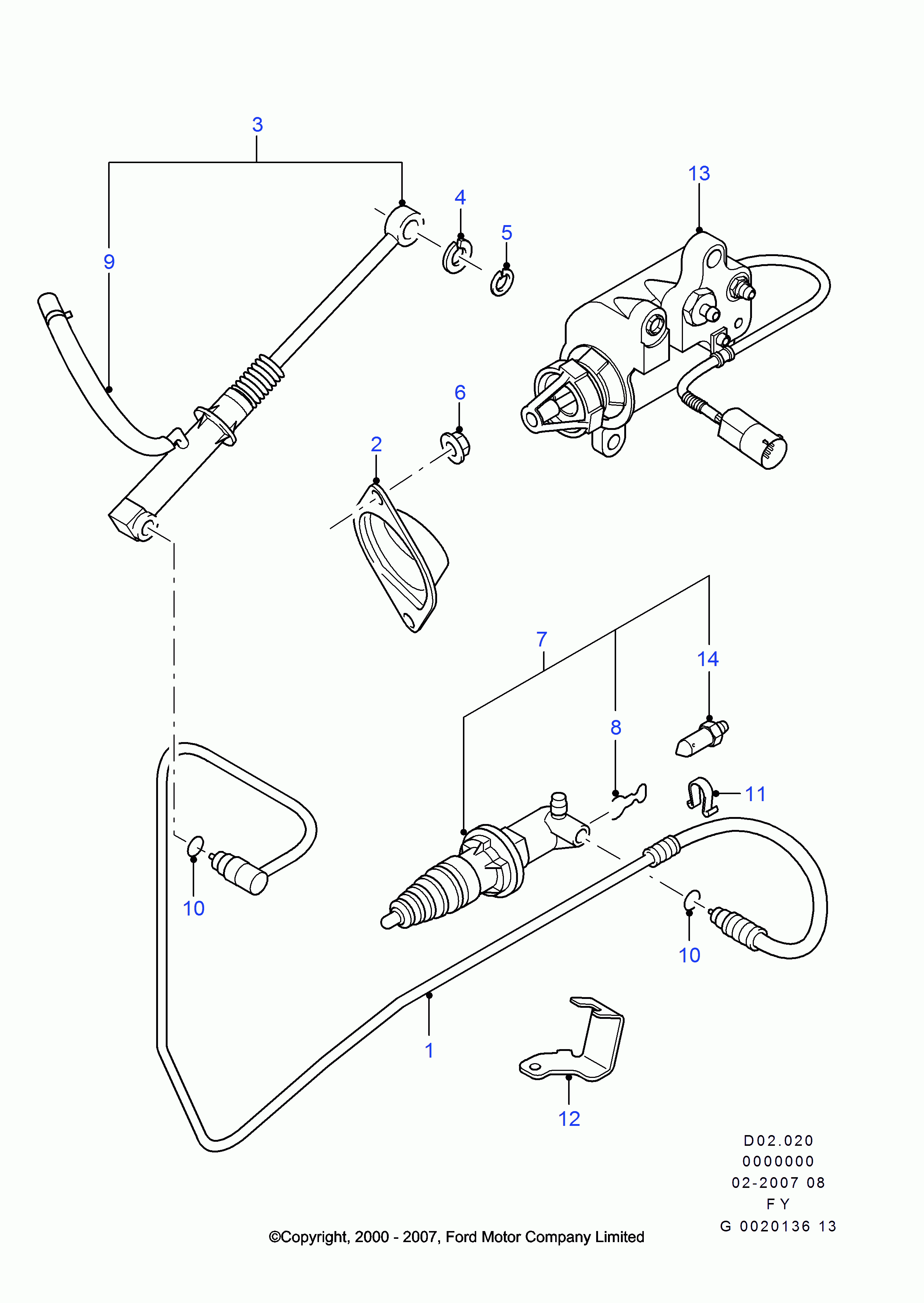 FORD 1505420 - Cilindro trasmettitore, Frizione www.autoricambit.com