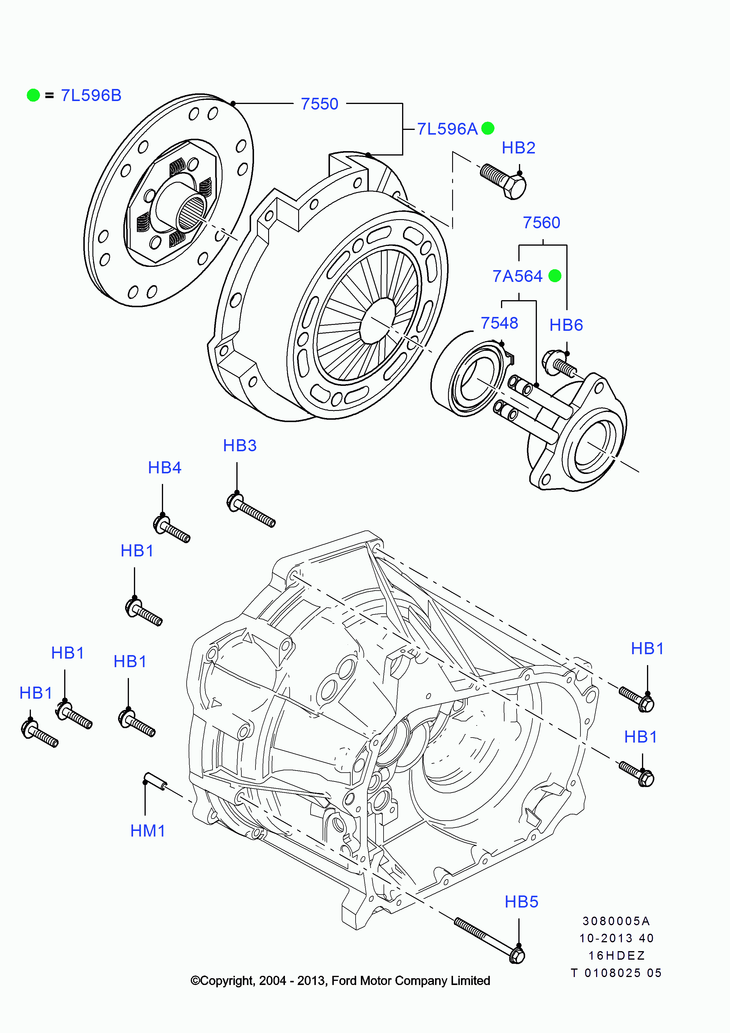 FORD 1252272 - Kit frizione www.autoricambit.com