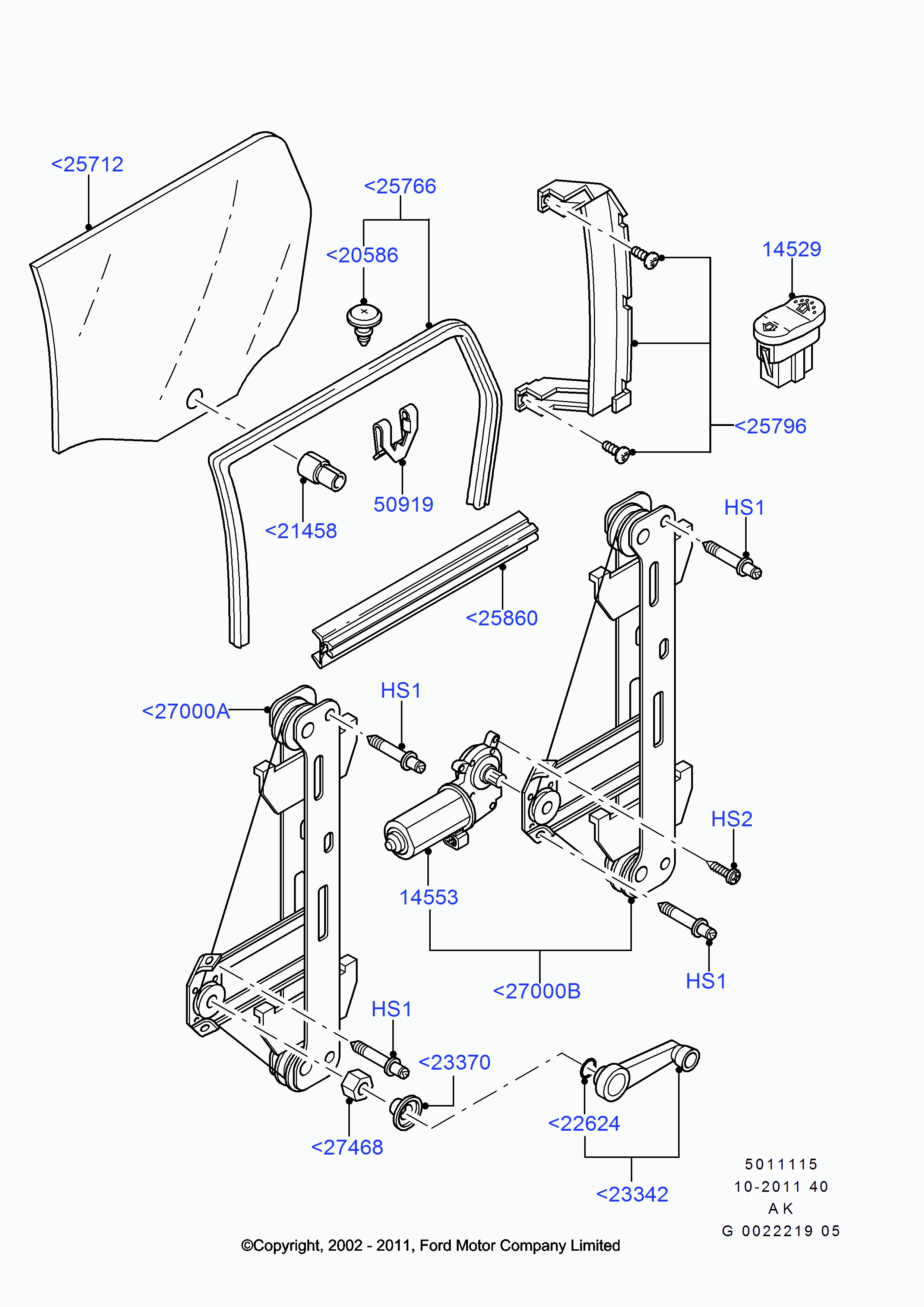 Mitsubishi 1072782 - Motor Assy, RH www.autoricambit.com