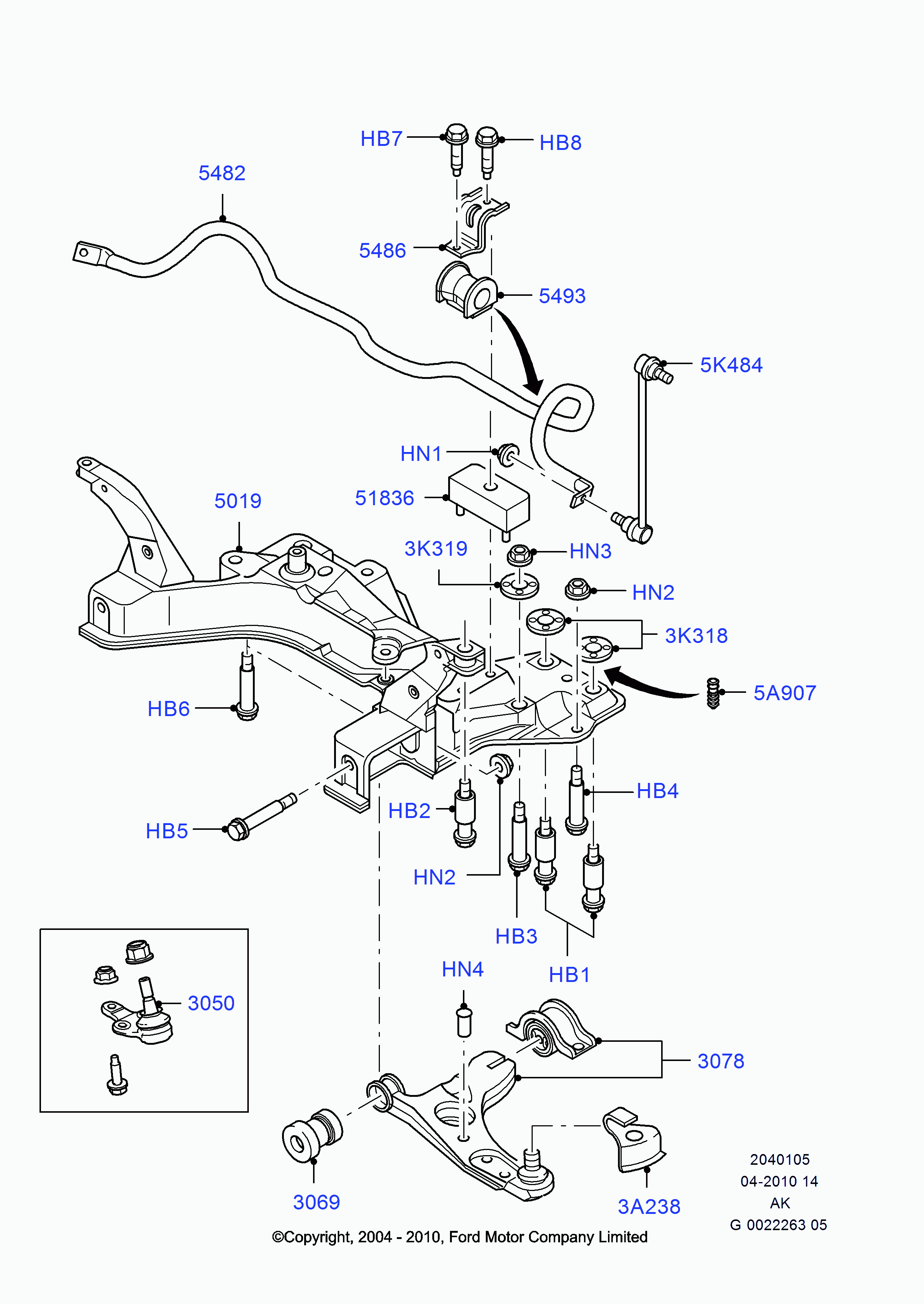 FORD 1679401 - Giunto di supporto / guida www.autoricambit.com