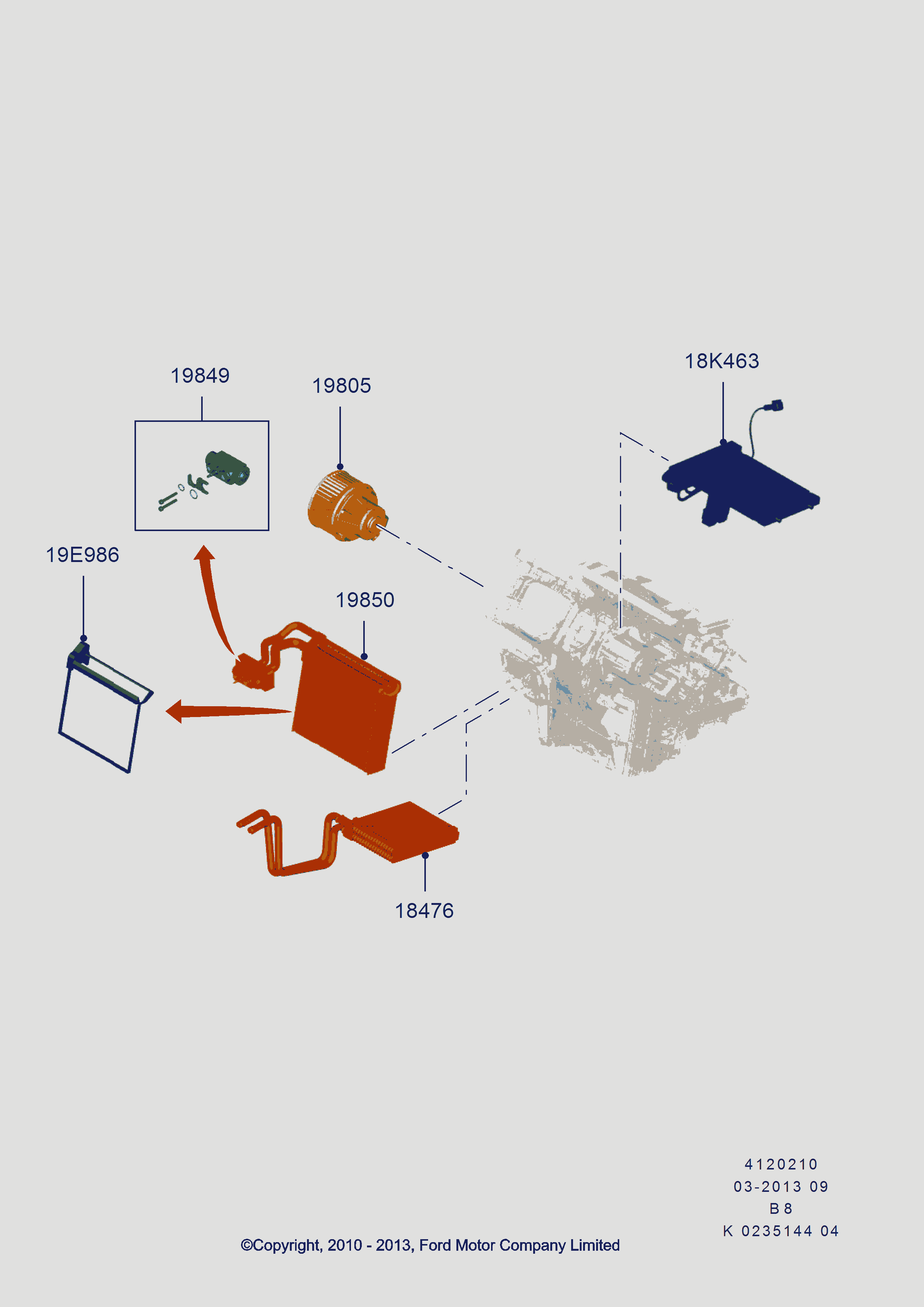 FORD 5129677 - Evaporatore, Climatizzatore www.autoricambit.com