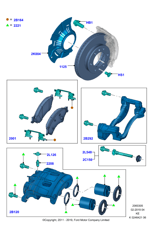 FORD 1513408 - Bullone, Pinza freno www.autoricambit.com