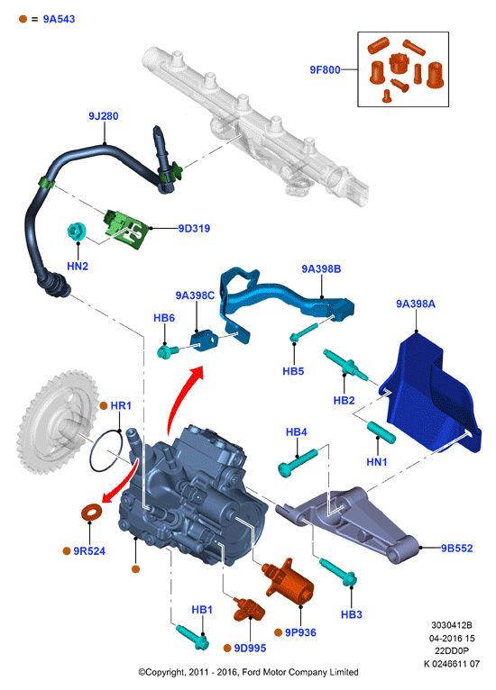 FORD 1793886 - Sensore, Temperatura refrigerante www.autoricambit.com