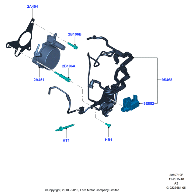 FORD 1 707 027 - Pompa depressione, Sistema frenante www.autoricambit.com