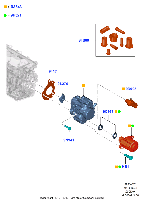 FORD 1 452 490 - Sensore, Temperatura refrigerante www.autoricambit.com