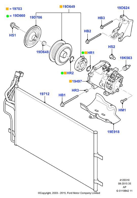 FORD 1 809 656 - Compressore, Climatizzatore www.autoricambit.com