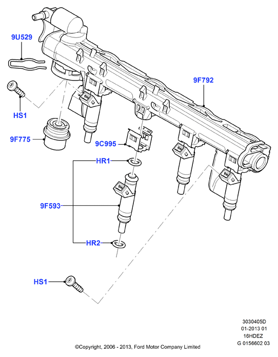 FORD 1429824 - Anello tenuta, Iniettore www.autoricambit.com