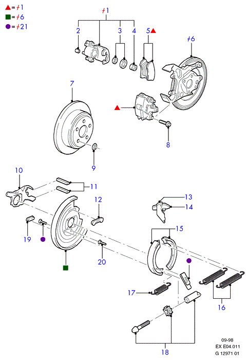 FORD 5262349 - Kit pastiglie freno, Freno a disco www.autoricambit.com