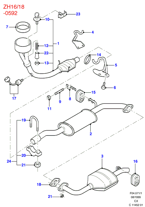 FORD 1 096 826 - Connettore tubi, Imp. gas scarico www.autoricambit.com